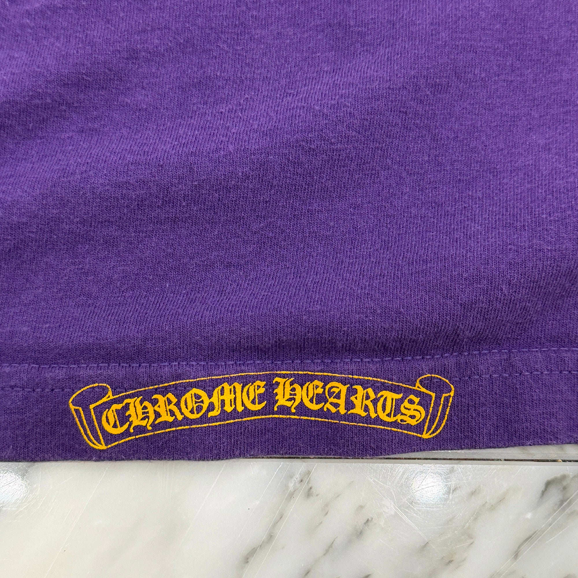 CHROME HEARTS Vertical Logo Back Scroll Print Tee Size XL クロムハーツ ヴァーティカルロゴ バックスクロール プリント Tシャツ サイズXL