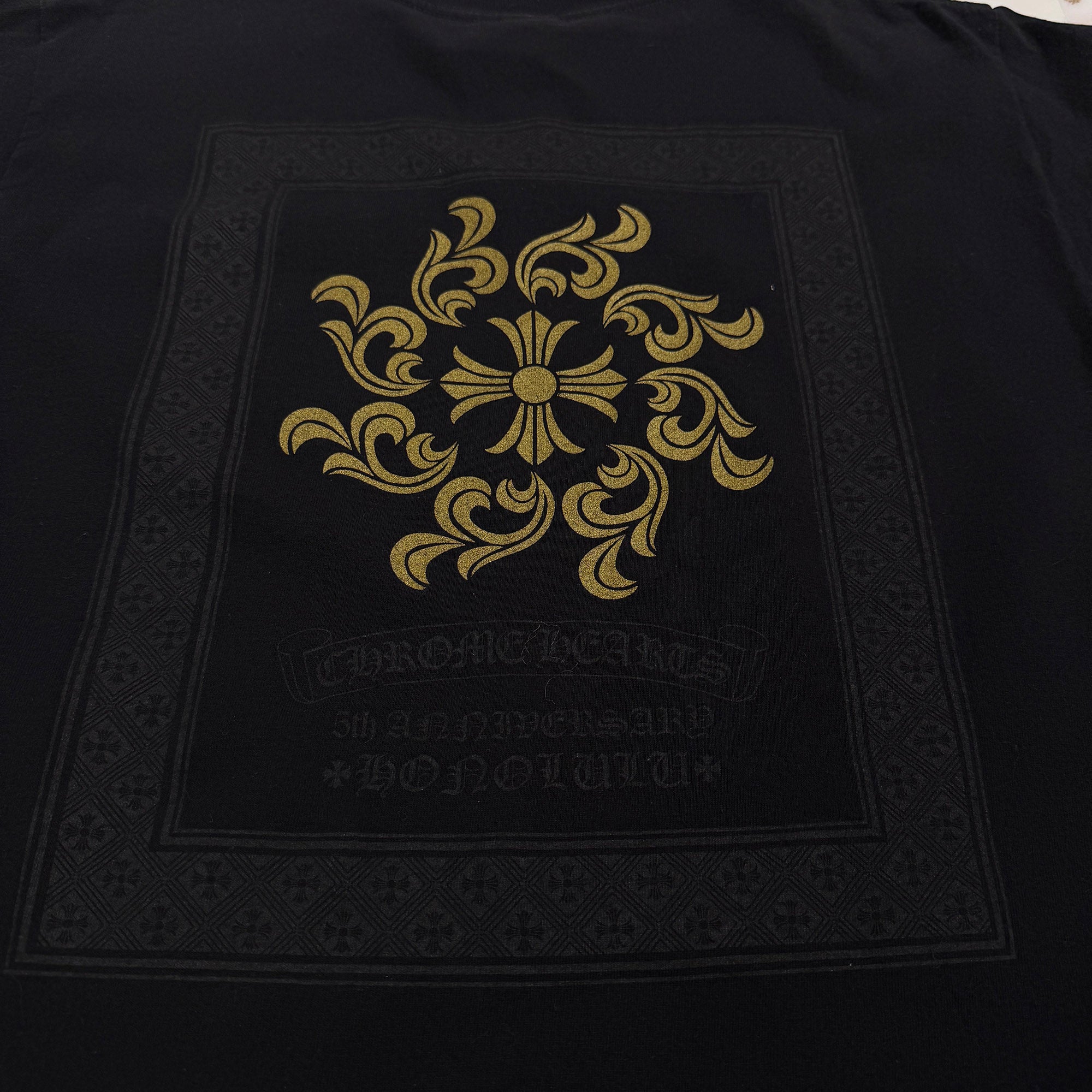 CHROME HEARTS HONOLULU Limited 5th Anniversary Shine Logo Tee サイズM クロムハーツ ホノルル リミテッド 5th アニバーサリー シャインロゴ Tシャツ サイズM