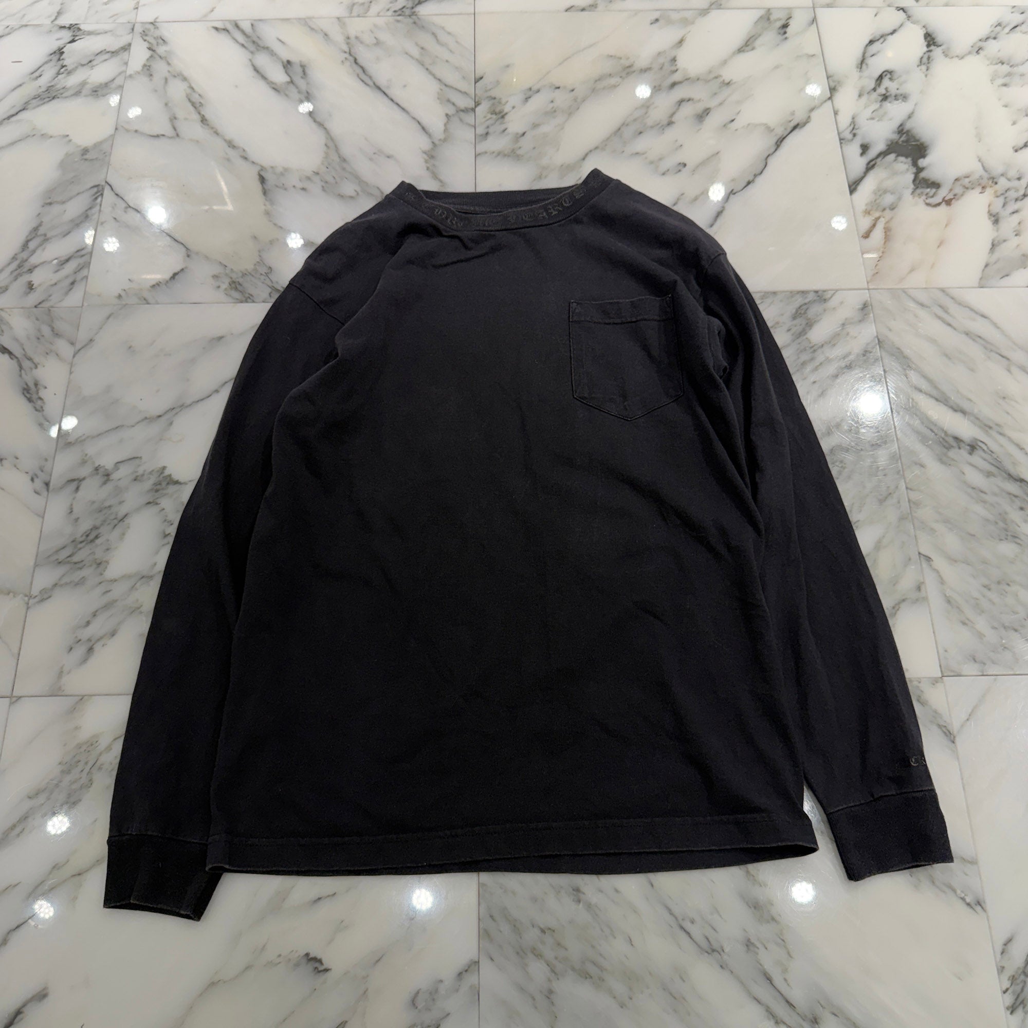 CHROME HEARTS Neck Logo Back Vine Dagger Long Sleeve Tee Size M クロムハーツ ネックロゴ バックヴァインダガー ロングスリーブTシャツ サイズM