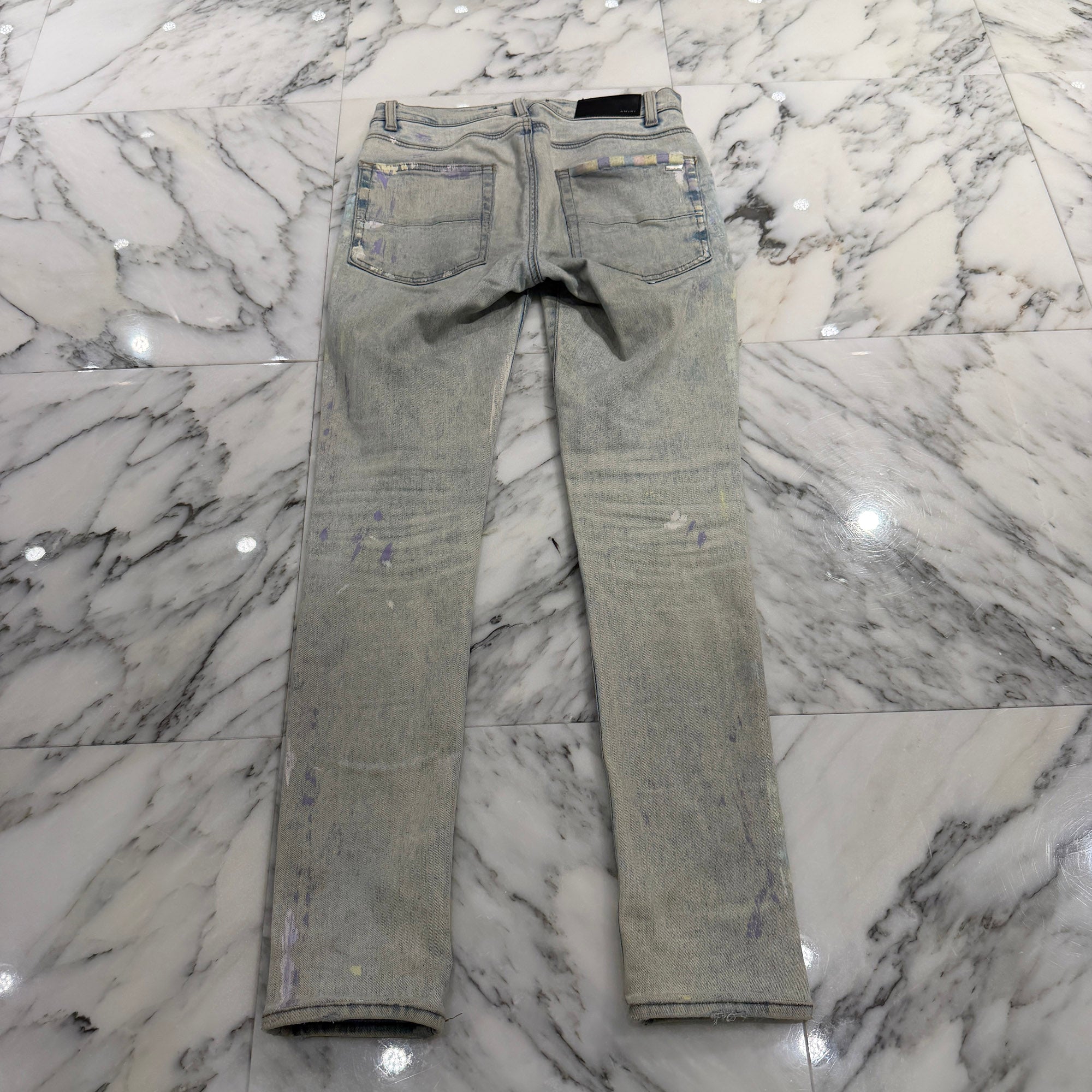 AMIRI Paint Splatter Damage Skinny Denim Pants Size 28 アミリ ペイントスプラッター ダメージ加工 スキニー デニムパンツ サイズ28