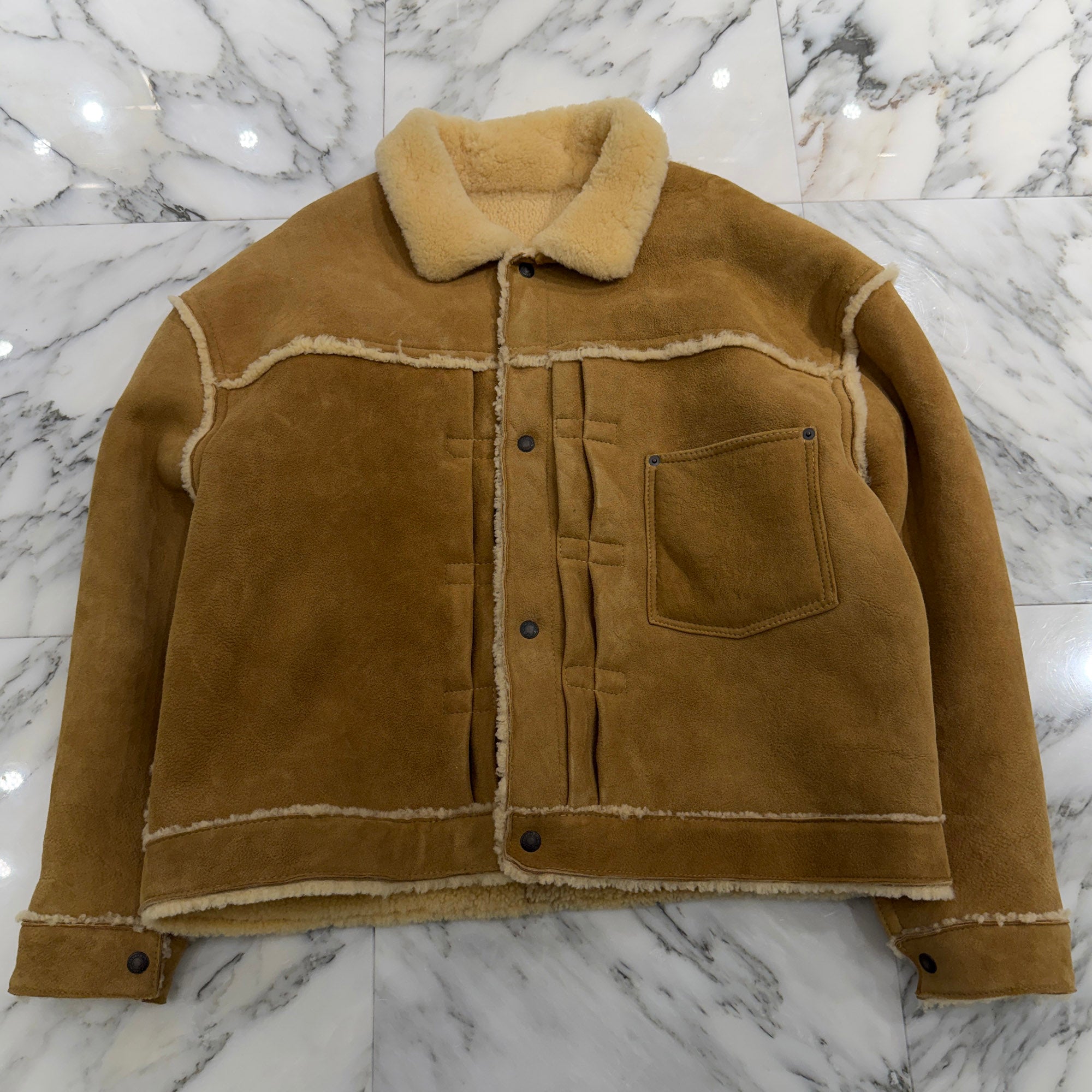 SAINT Mxxxxxx × BerBerJin 2025AW BB MOUTON JACKET SM-HR1-0000-C59 Size L セントマイケル×ベルベルジン BB ムートン ジャケット サイズL