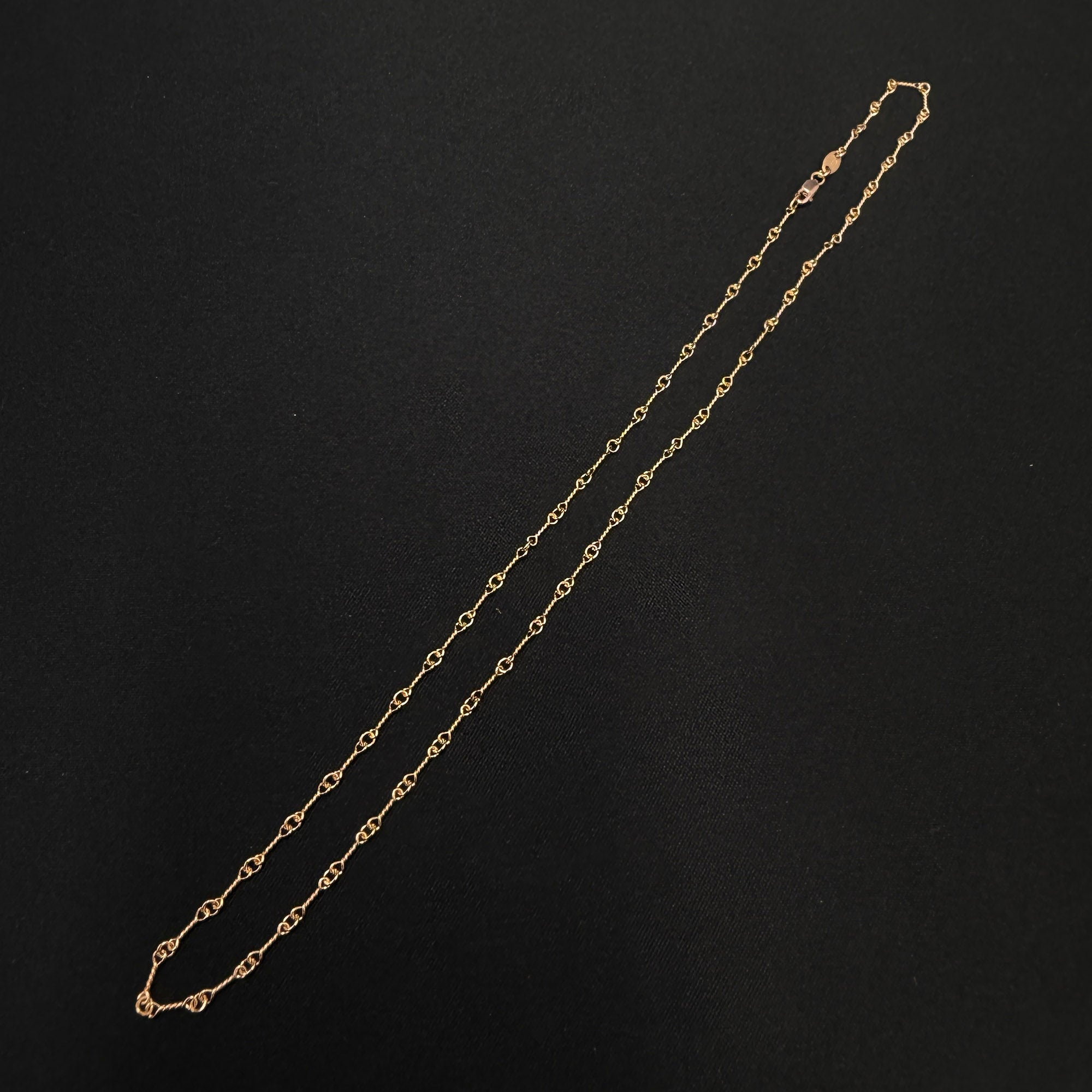 CHROME HEARTS 22K Twist Chain Necklace Size 20 Inch クロムハーツ 22K ツイストチェーン ネックレス サイズ 20インチ