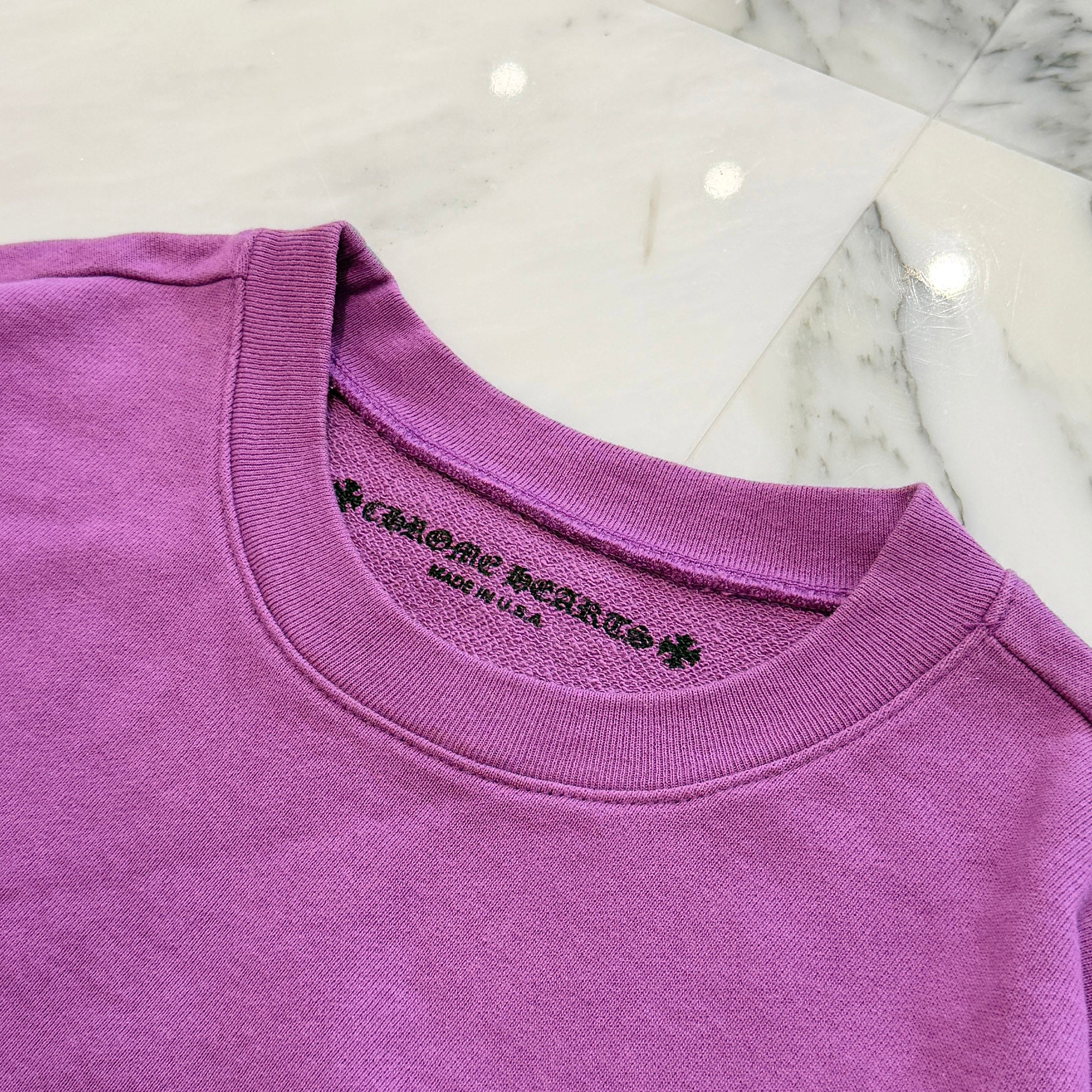 CHROME HEARTS× MATTY BOY 2024AW "I WANT MORE NOT LESS" Crew Neck Sweat Shirt Size L クロムハーツ×マッティボーイ "アイウォントレス" クルーネックスウェットシャツ サイズL
