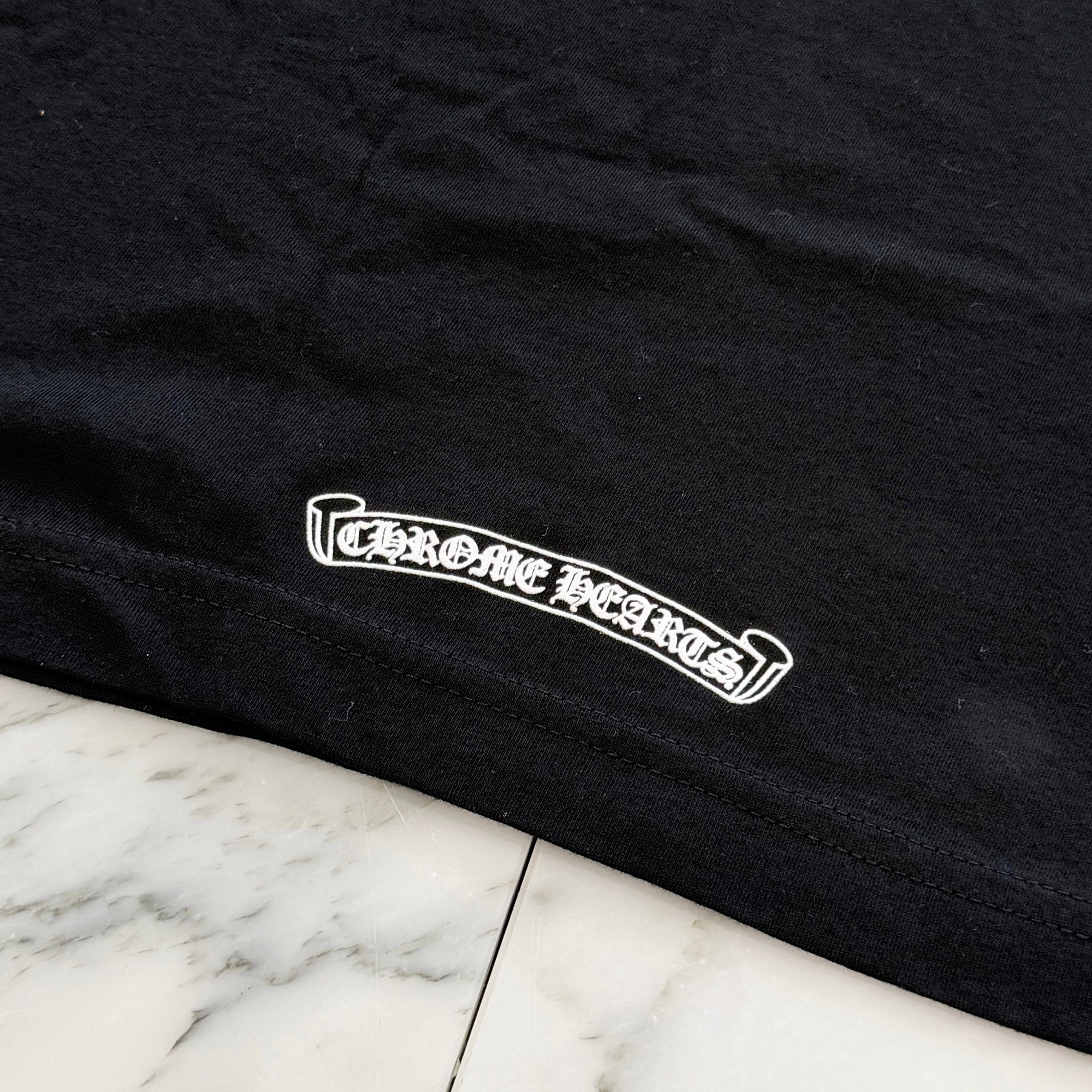 CHROME HEARTS American Flag Scroll Logo Tee Size M クロムハーツ アメリカ国旗 スクロールロゴ Tシャツ サイズM