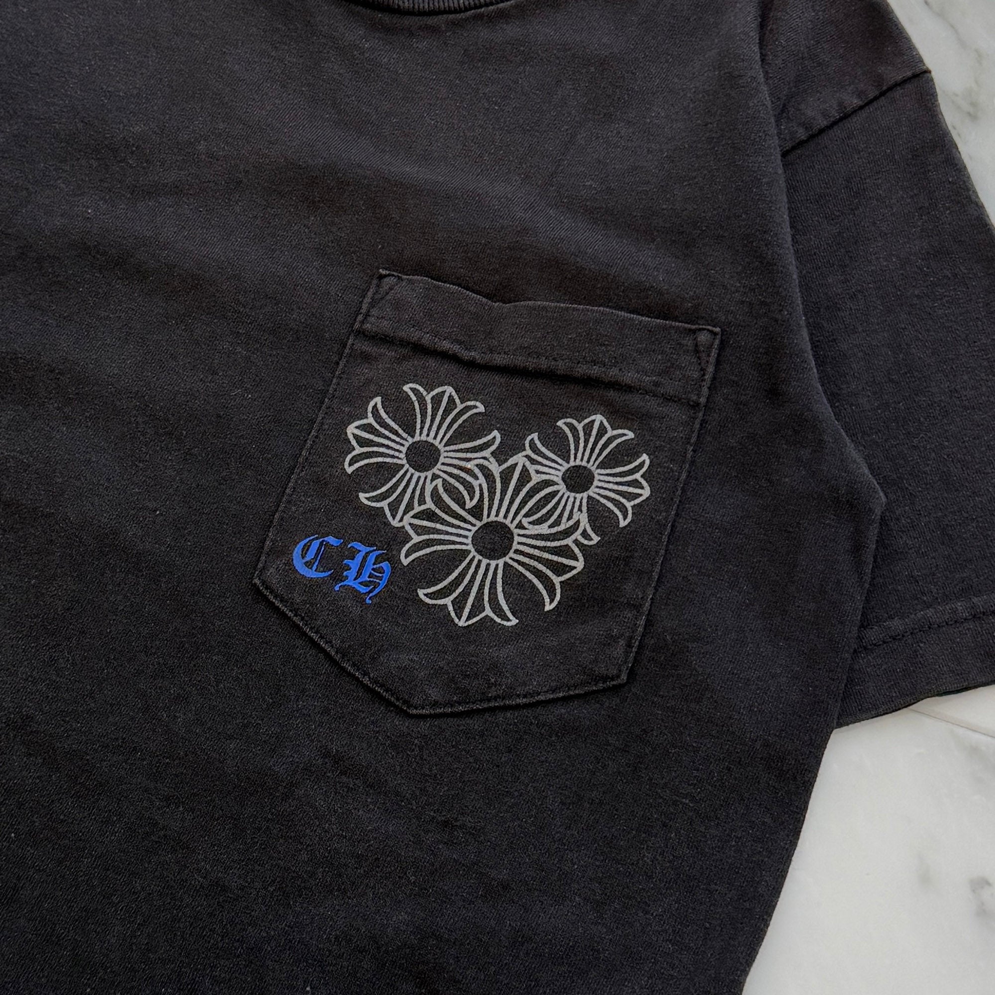 CHROME HEARTS Triple CH Plus Back Circle Print Tee Size S クロムハーツ トリプルCHプラス バックサークル プリントTシャツ サイズS