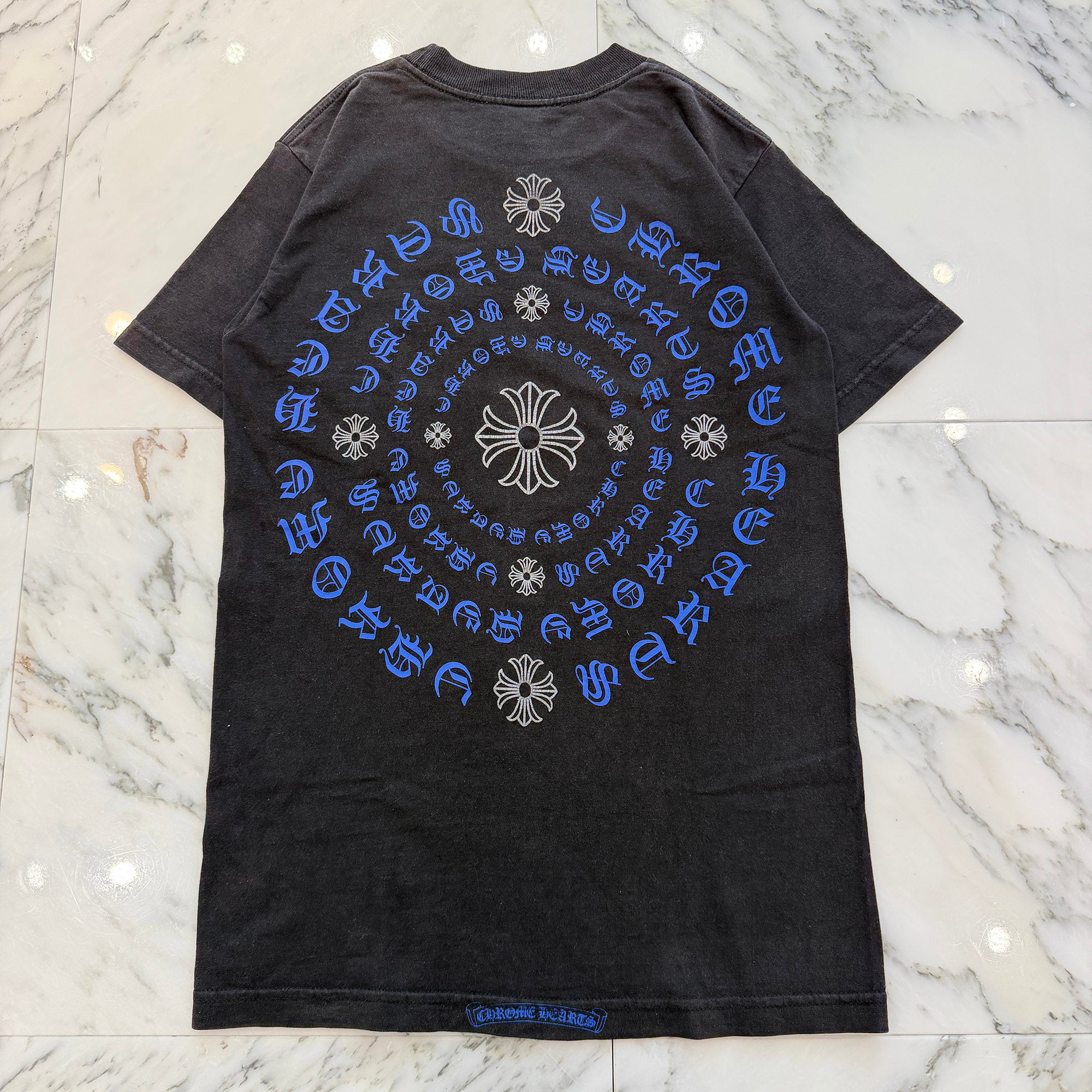CHROME HEARTS Triple CH Plus Back Circle Print Tee Size S クロムハーツ トリプルCHプラス バックサークル プリントTシャツ サイズS