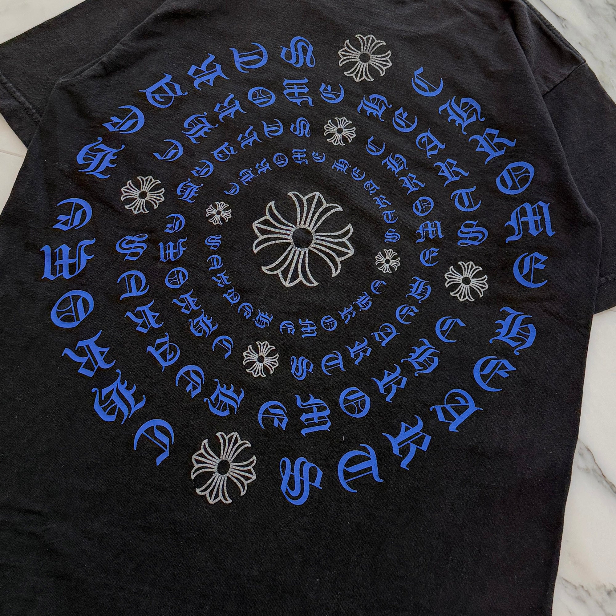 CHROME HEARTS Triple CH Plus Back Circle Print Tee Size S クロムハーツ トリプルCHプラス バックサークル プリントTシャツ サイズS