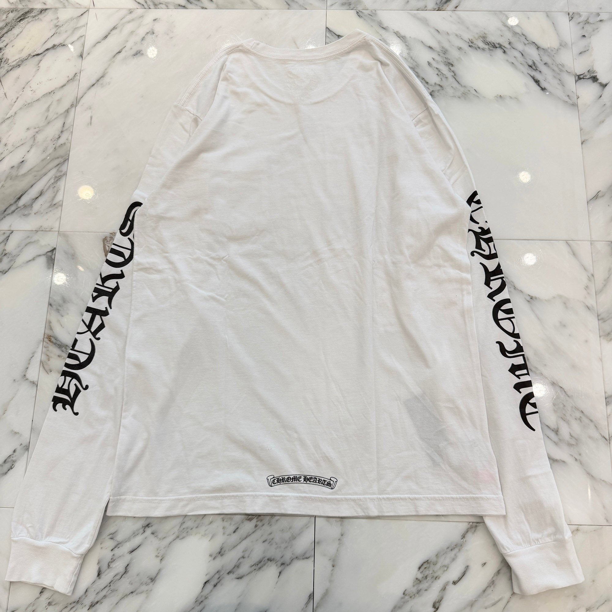 CHROME HEARTS Neck Logo Long Sleeve Tee Size L クロムハーツ ネックロゴ ロングスリーブTシャツ サイズL