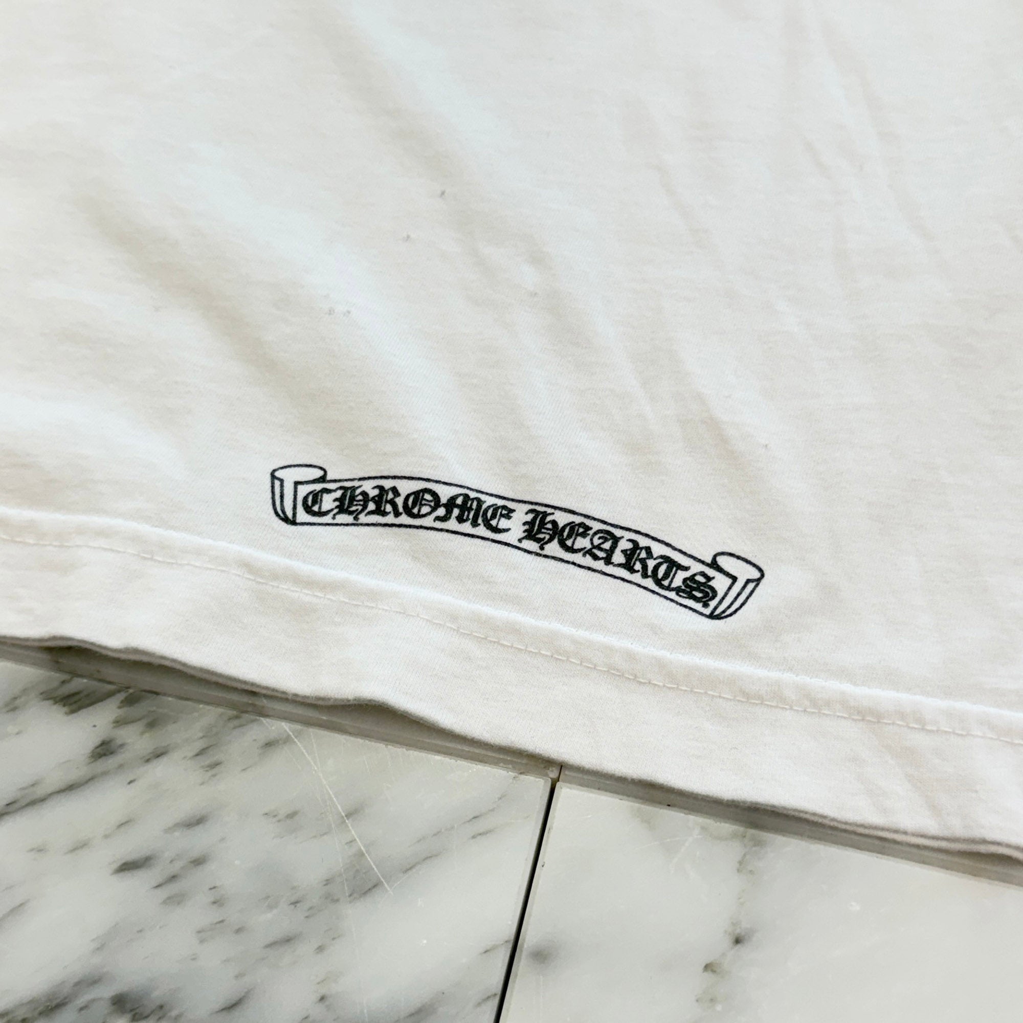 CHROME HEARTS Neck Logo Long Sleeve Tee Size L クロムハーツ ネックロゴ ロングスリーブTシャツ サイズL