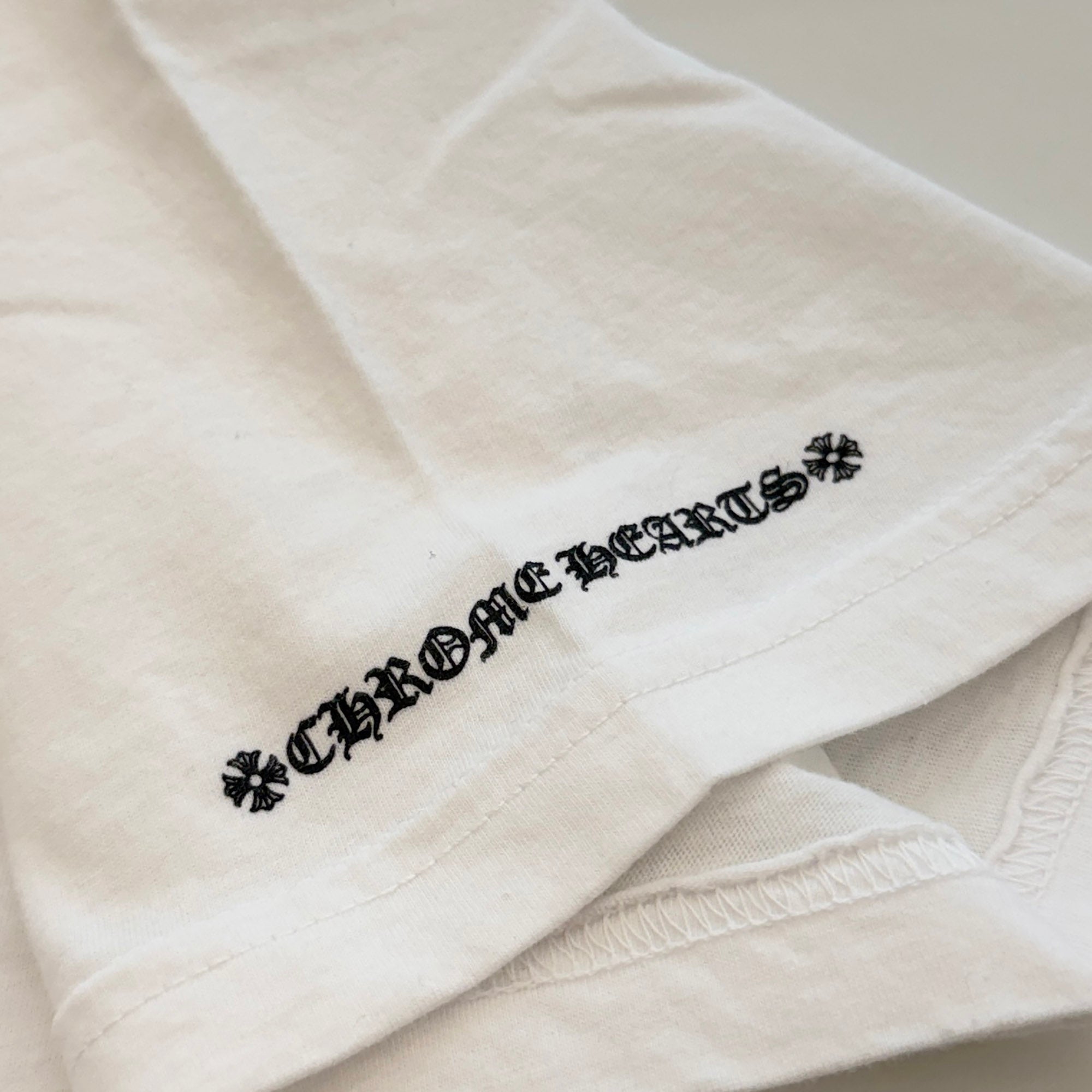 CHROME HEARTS Neck Logo Tee Size L クロムハーツ ネックロゴ Tシャツ サイズL