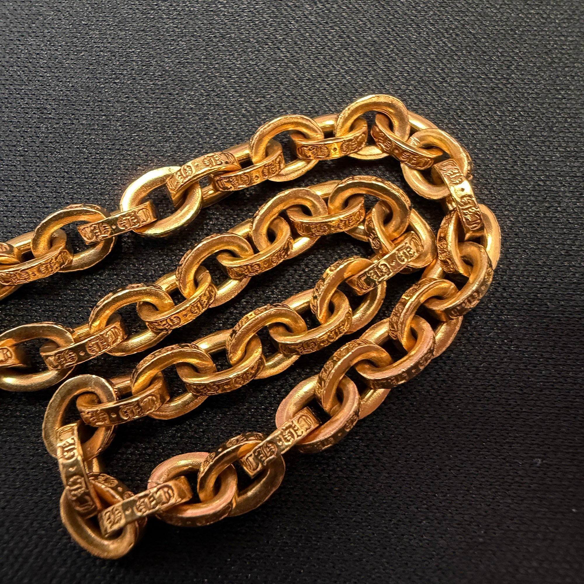 CHROME HEARTS 22K PAPER CHAIN BRACELET Size 8 Inch クロムハーツ 22K ペーパー チェーン ブレスレット サイズ8インチ