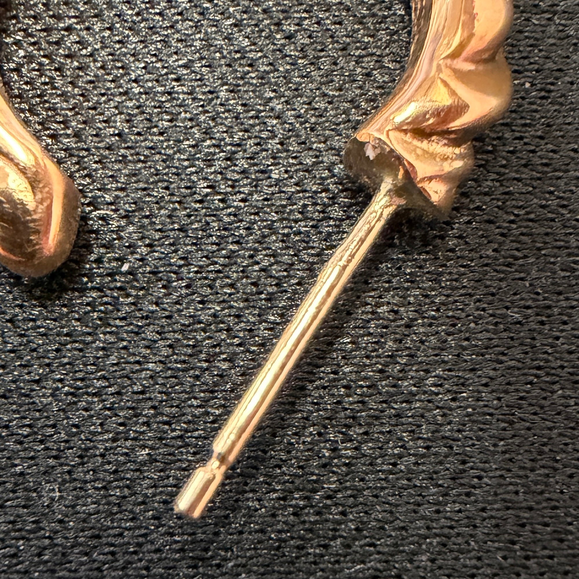 CHROME HEARTS 22K Scroll Hoop Earring クロムハーツ 22K スクロールフープ イヤリング ピアス