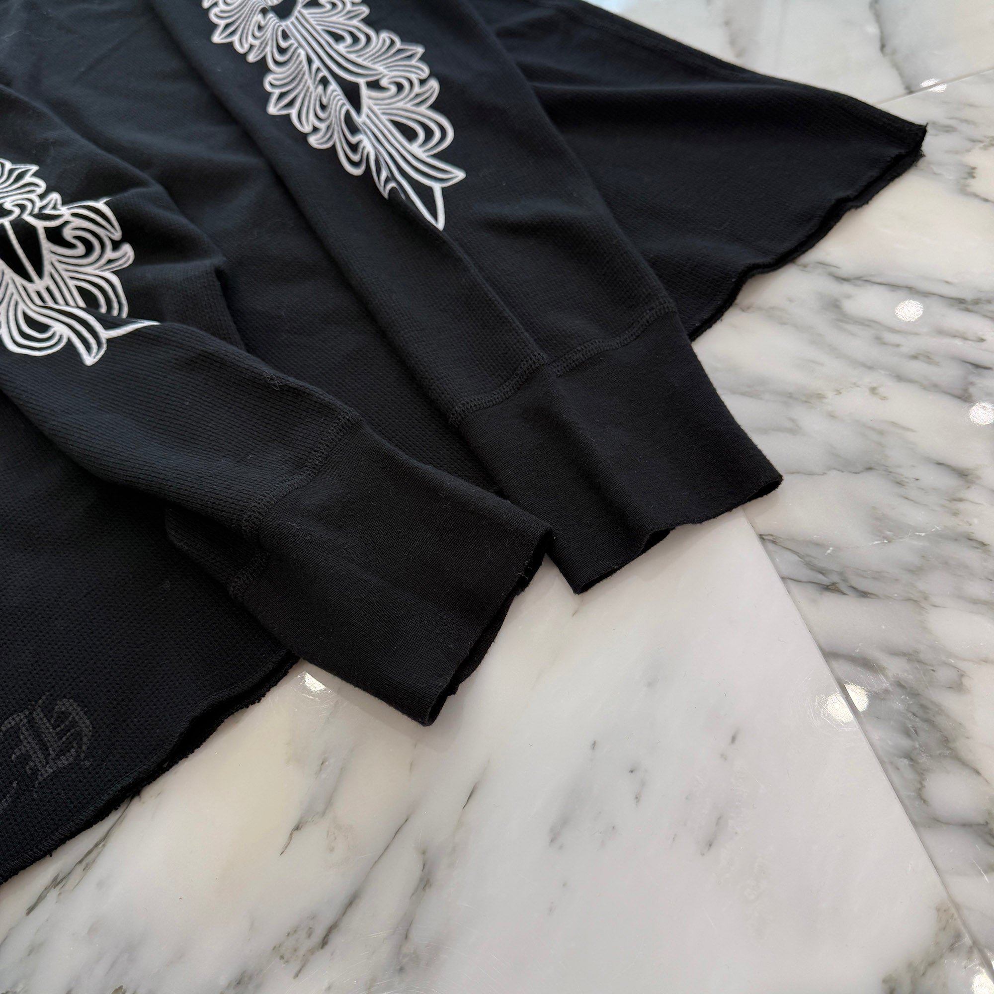 CHROME HEARTS 2025SS Floral Cross Horseshoe Thermal Long Sleeve