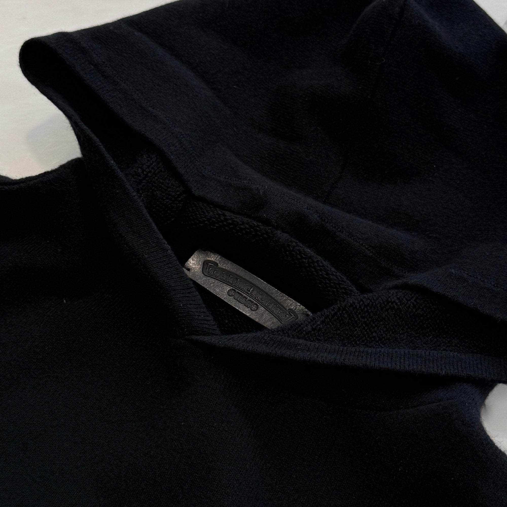 CHROME HEARTS Y NOT Floral Cross Embroidery Cashmere Knit Pullover
