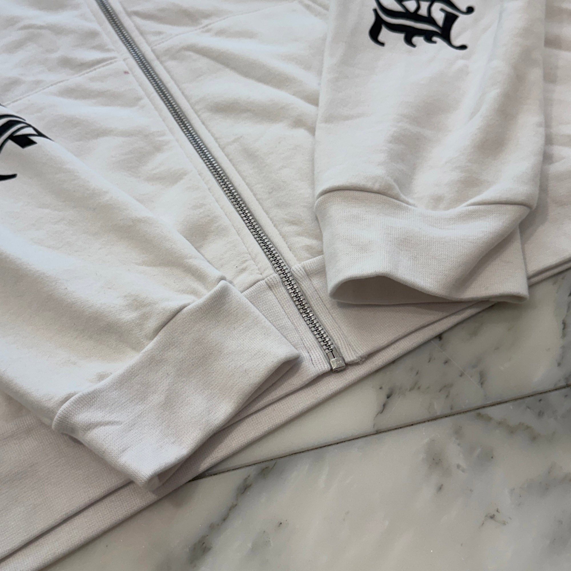 CHROME HEARTS Vertical Logo Zip Up Hoodie Size L クロムハーツ
