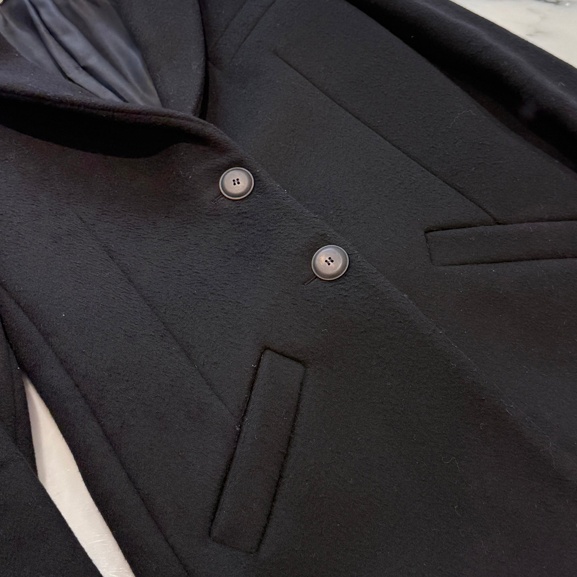 BALENCIAGA 2014AW Wool Chester Coat 358492 TKJ21 Size 34