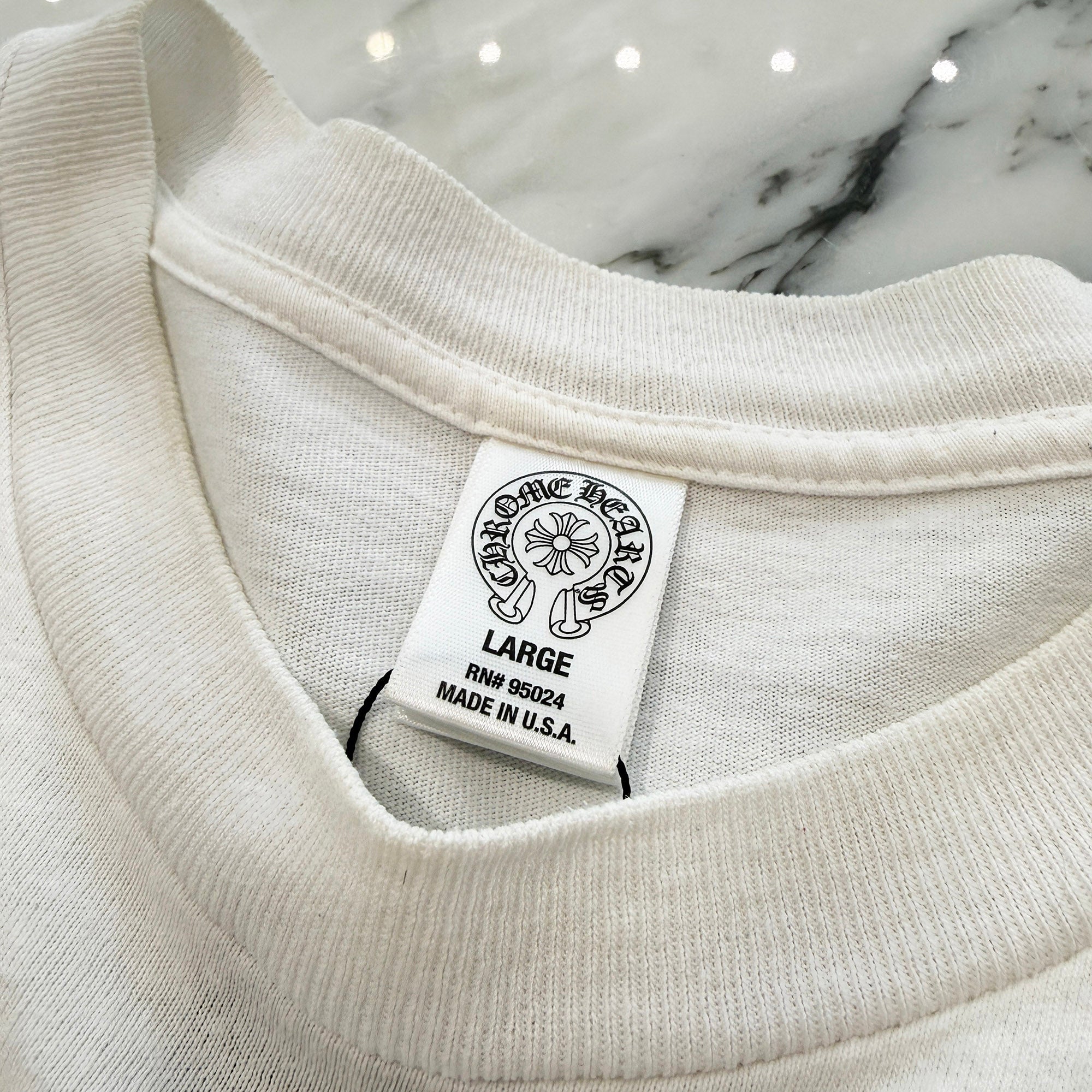 CHROME HEARTS HONG KONG Limited Back Horseshoe Tee Size L クロムハーツ 香港限定 バック ホースシュー Tシャツ サイズＬ