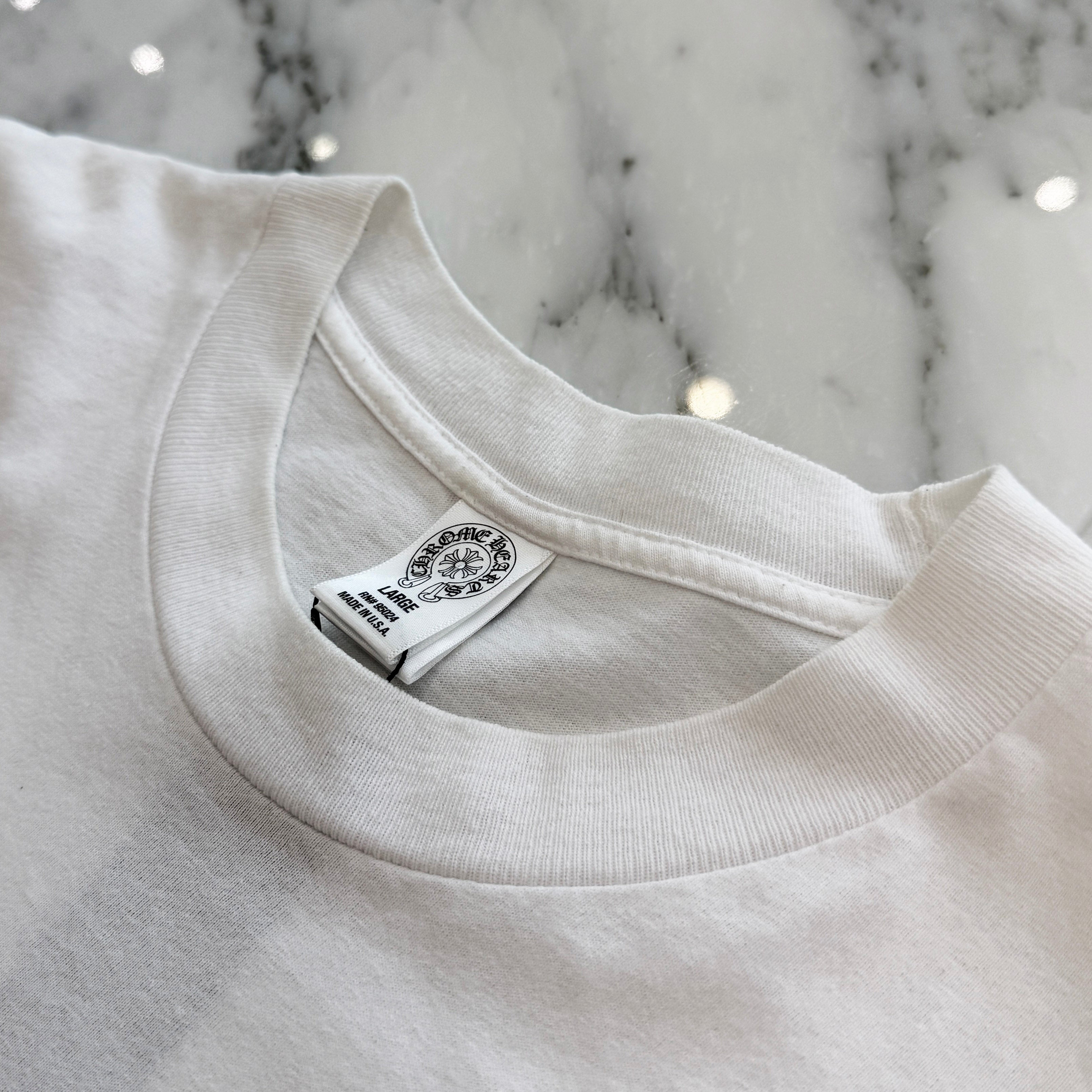 CHROME HEARTS Vertical Logo RS3 Cross Tee Size L クロムハーツ ヴァーティカルロゴ RS3クロス Tシャツ サイズL
