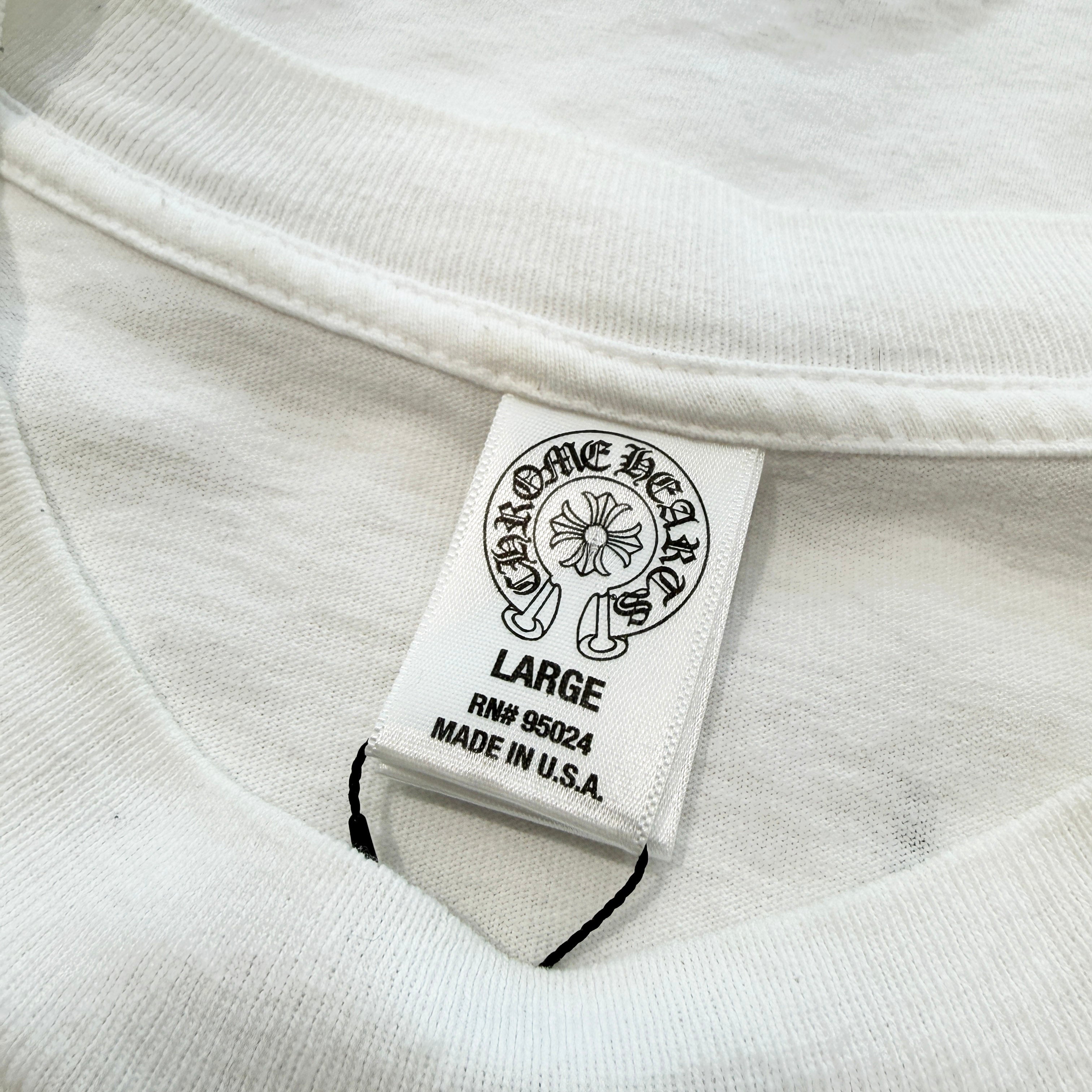 CHROME HEARTS Vertical Logo RS3 Cross Tee Size L クロムハーツ ヴァーティカルロゴ RS3クロス Tシャツ サイズL