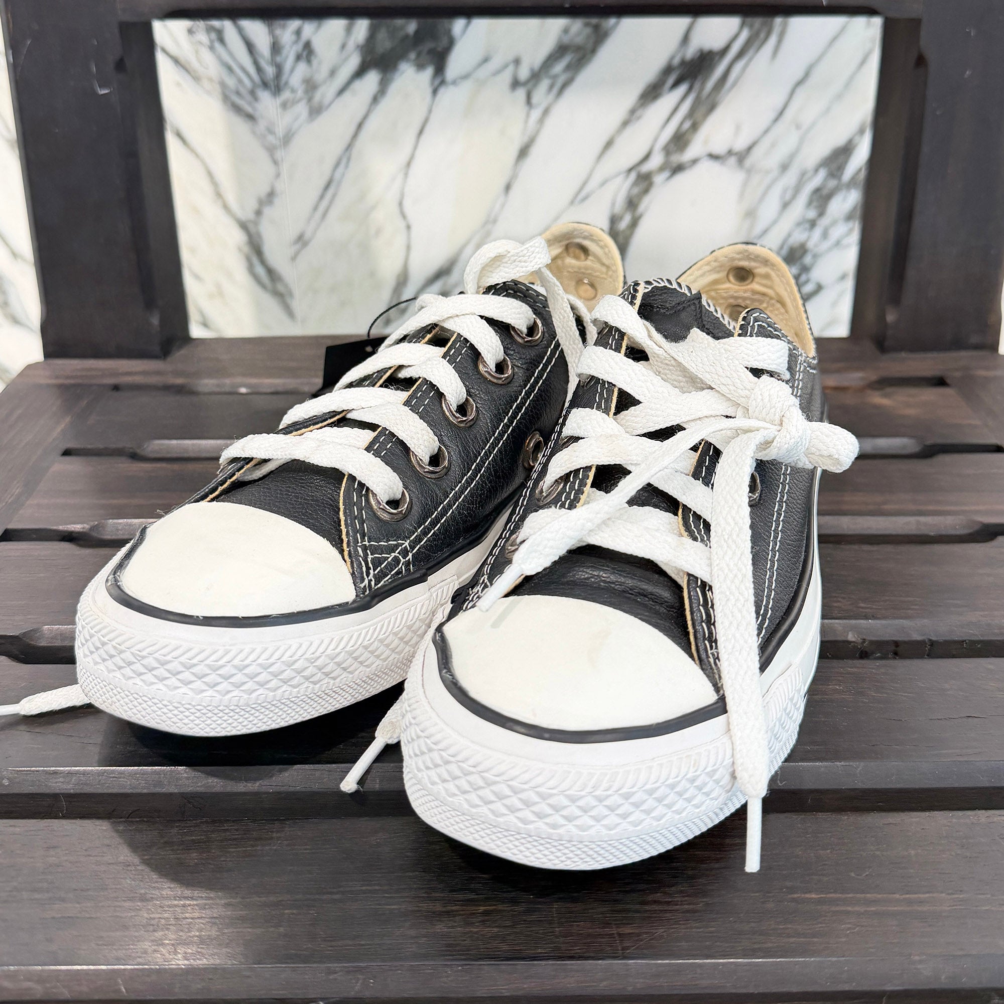 CHROME HEARTS × CONVERSE Silver Dagger Canvas Low Top Sneakers Size 4(約23.0cm) クロムハーツ × コンバース シルバーダガー キャンバス ローカットスニーカー サイズ4(約23.0cm)