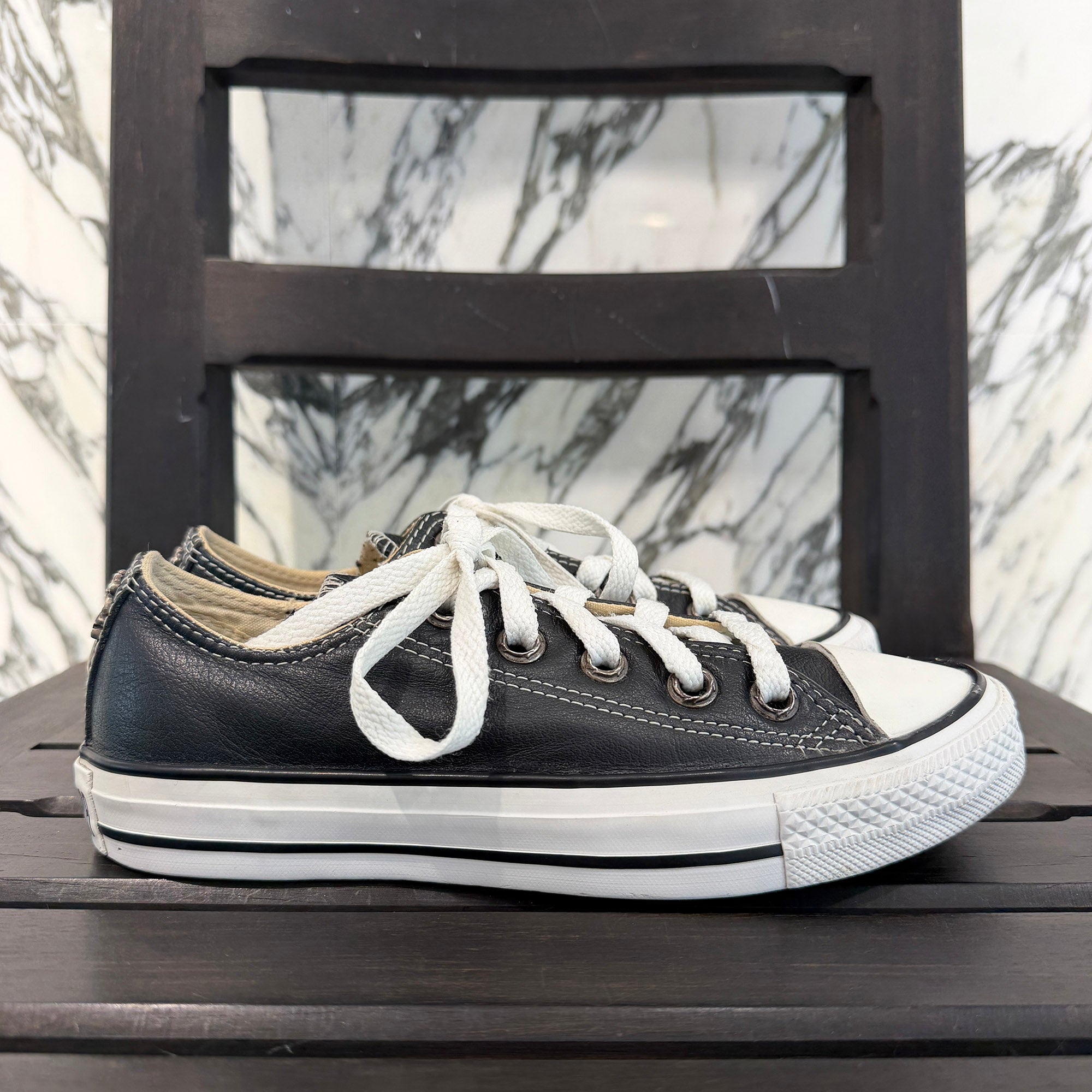 CHROME HEARTS × CONVERSE Silver Dagger Canvas Low Top Sneakers Size 4(約23.0cm) クロムハーツ × コンバース シルバーダガー キャンバス ローカットスニーカー サイズ4(約23.0cm)
