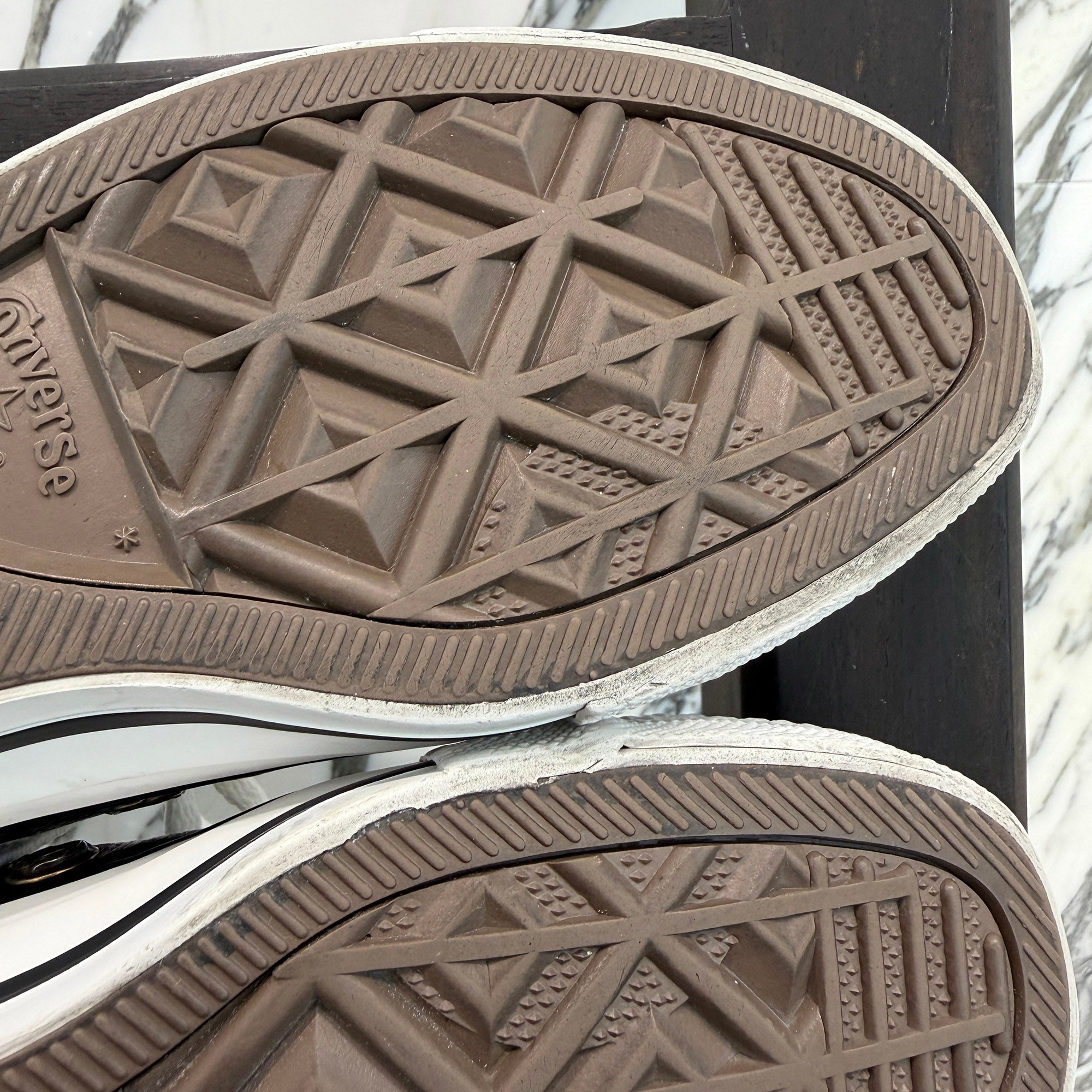 CHROME HEARTS × CONVERSE Silver Dagger Canvas Low Top Sneakers Size 4(約23.0cm) クロムハーツ × コンバース シルバーダガー キャンバス ローカットスニーカー サイズ4(約23.0cm)