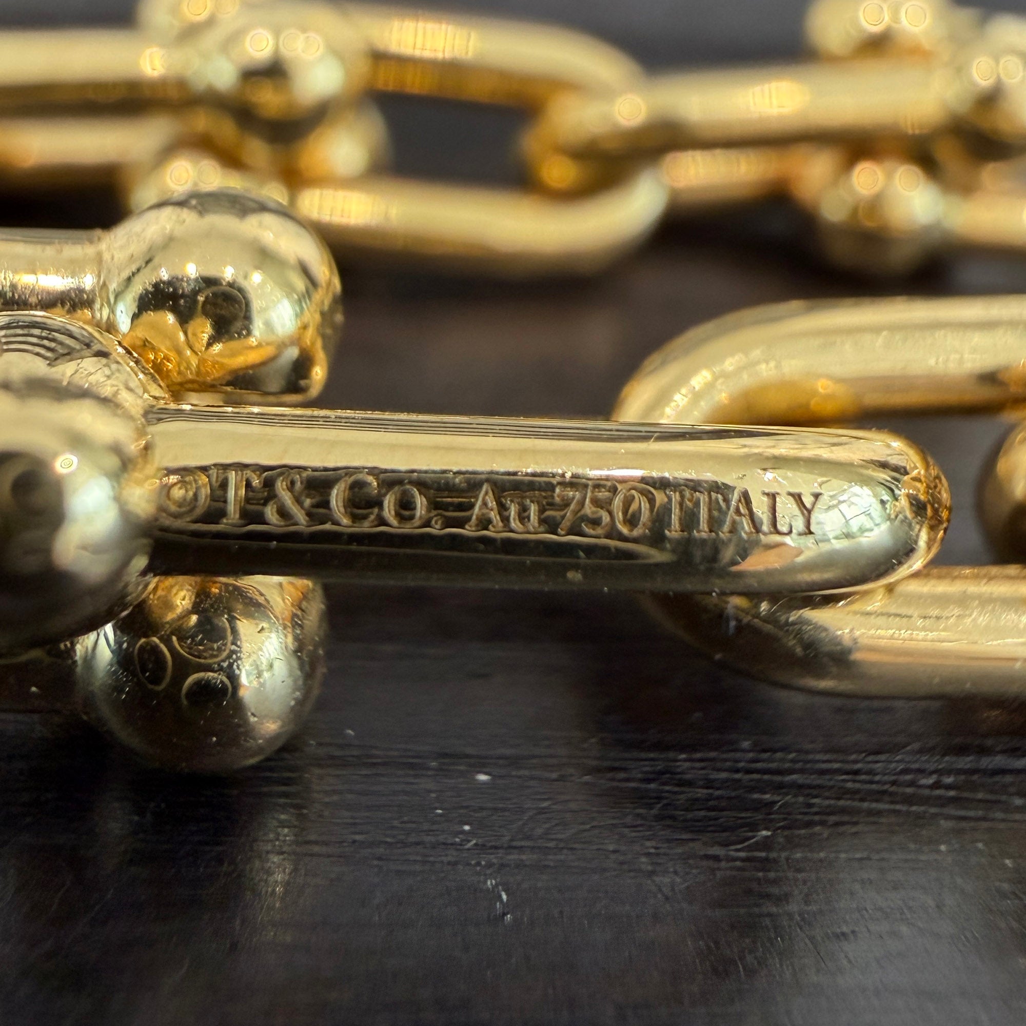 Tiffany Co. 18K YG HardWear Medium Link Necklace ティファニー 18K イエローゴールド ハードウェア ミディアム リンク ネックレス
