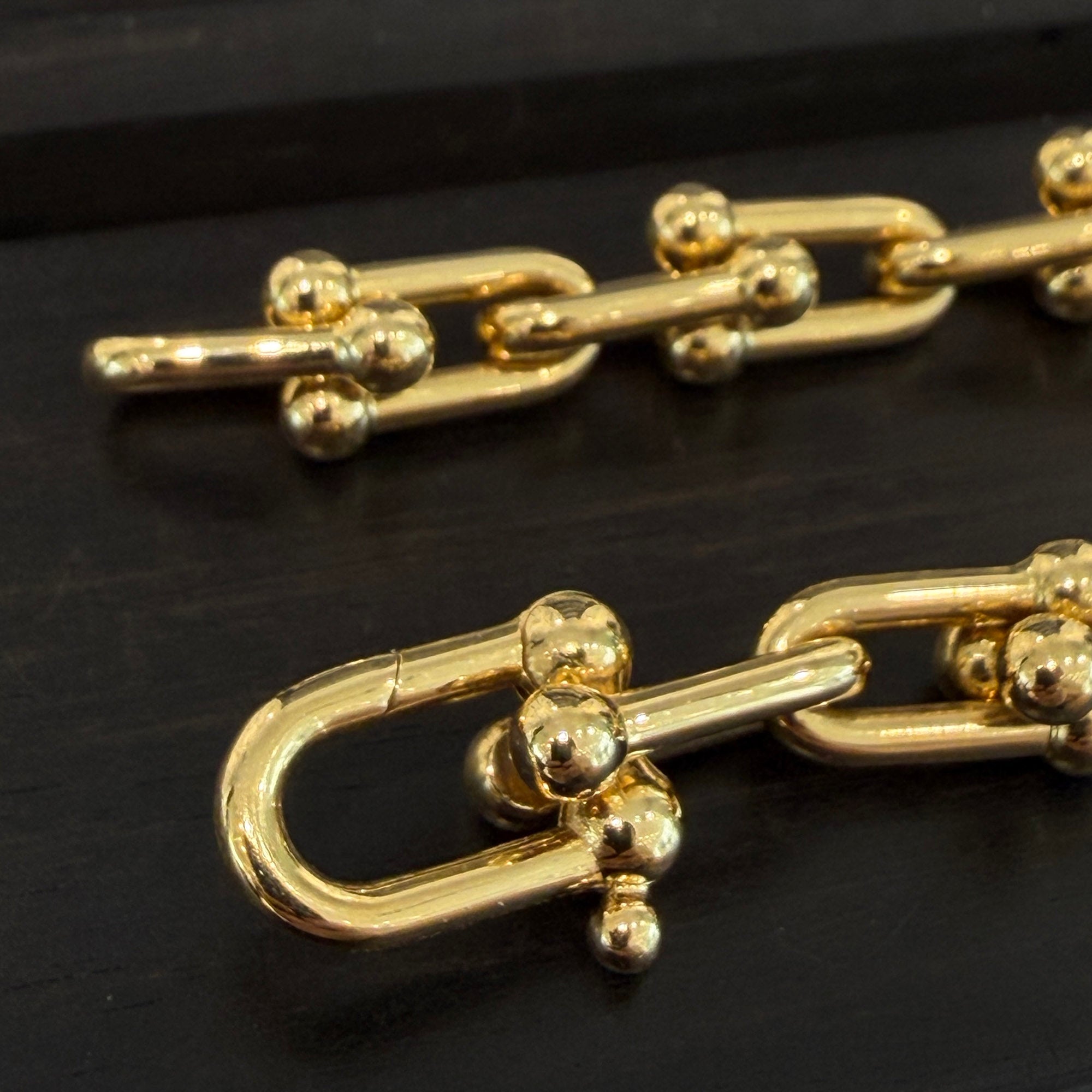 Tiffany Co. 18K YG HardWear Medium Link Necklace ティファニー 18K イエローゴールド ハードウェア ミディアム リンク ネックレス