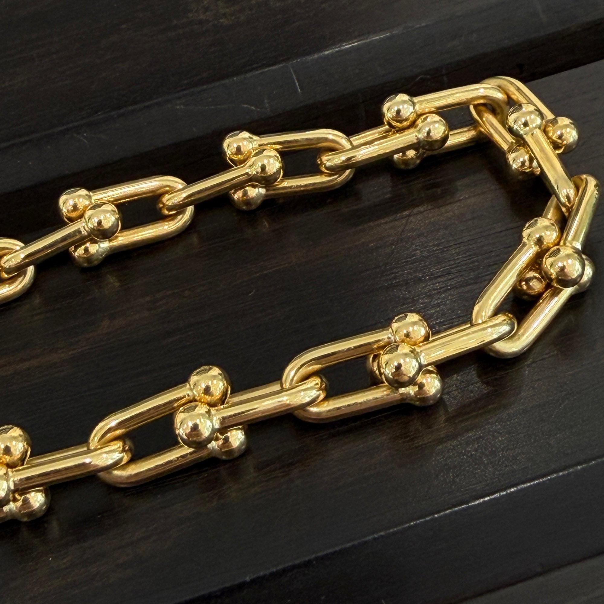 Tiffany Co. 18K YG HardWear Medium Link Necklace ティファニー 18K イエローゴールド ハードウェア ミディアム リンク ネックレス