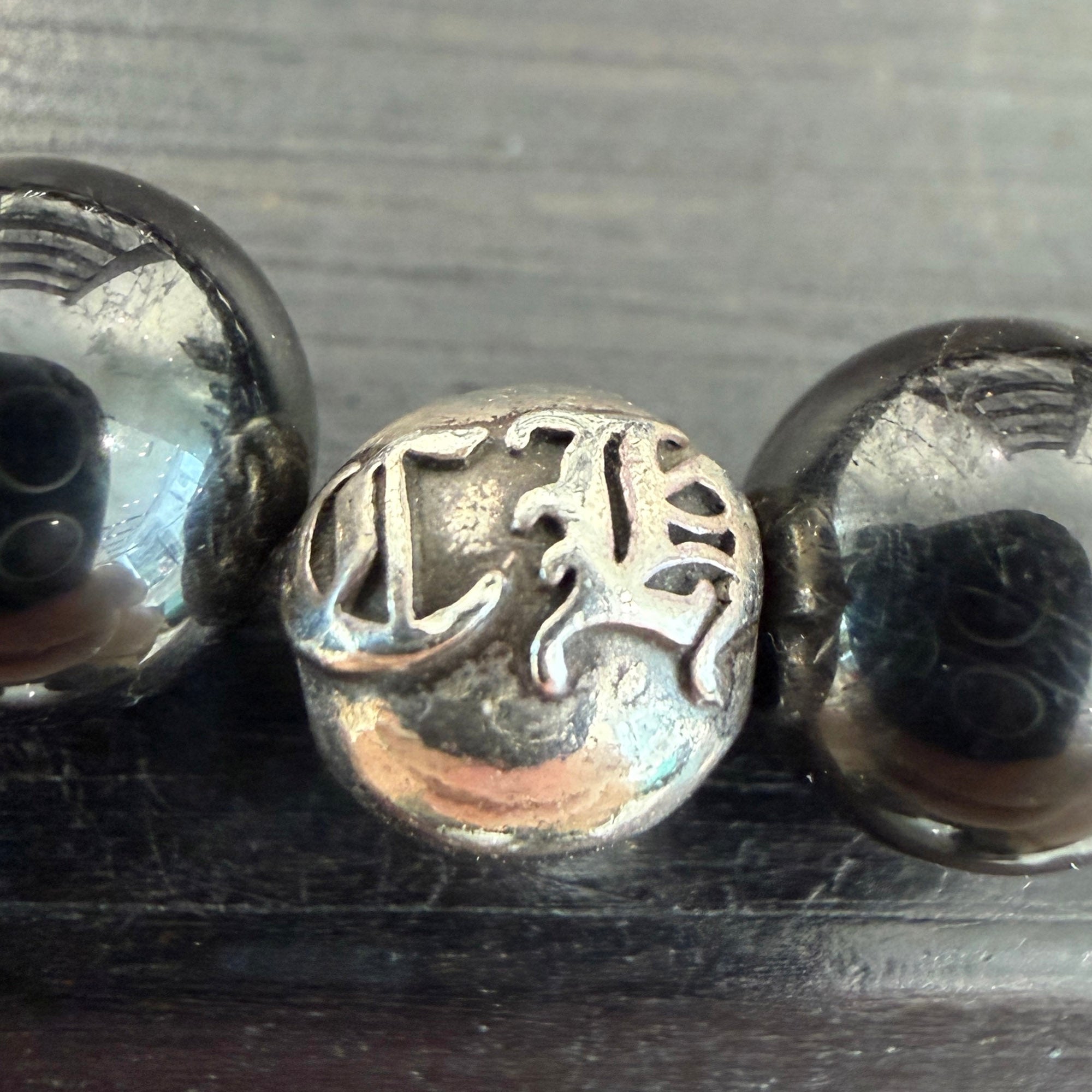 CHROME HEARTS CH Cross Beads Bracelet Size 8mm クロムハーツ CHクロス ビーズ ブレスレット サイズ8mm