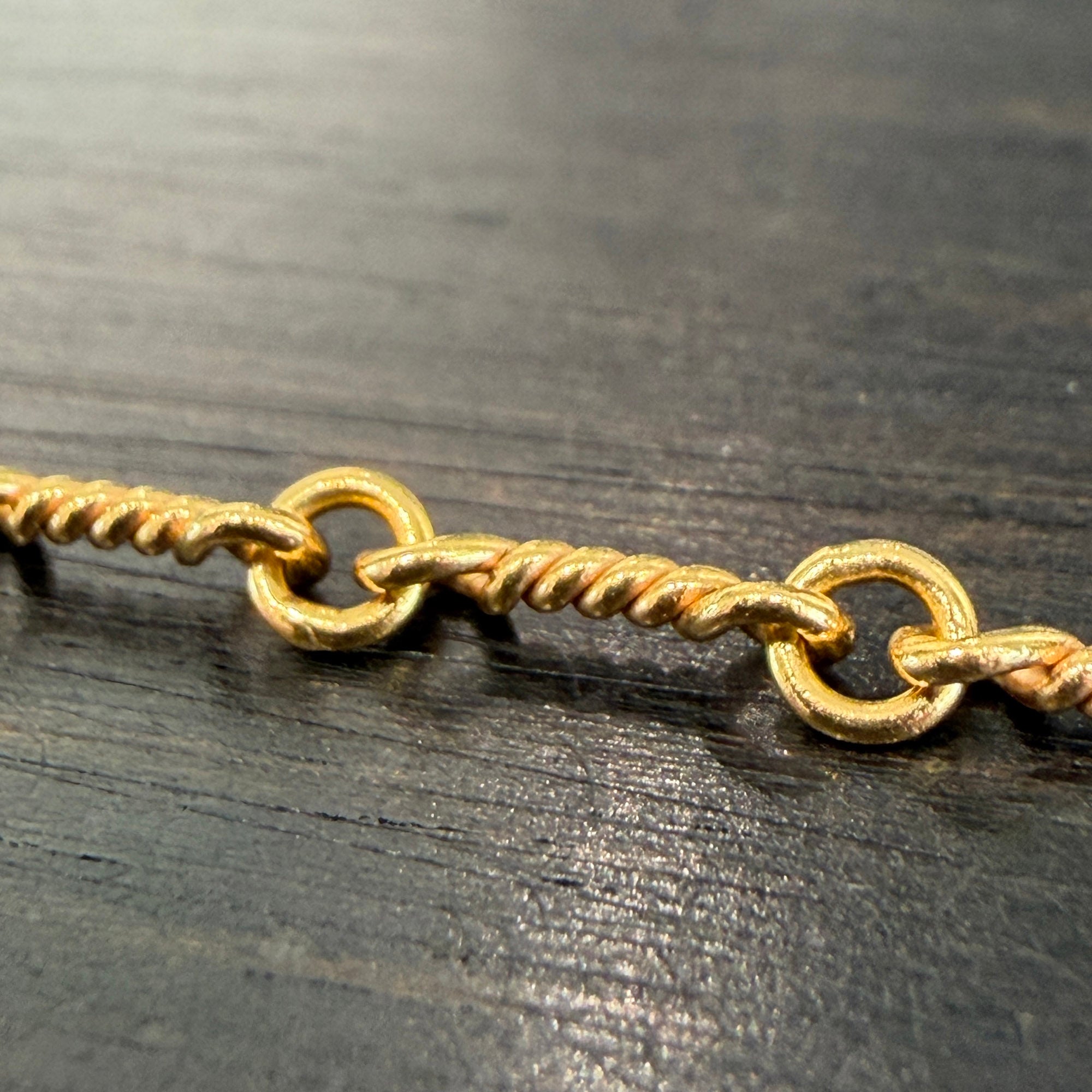 CHROME HEARTS 22K Twist Chain Necklace クロムハーツ 22K ツイストチェーン ネックレス