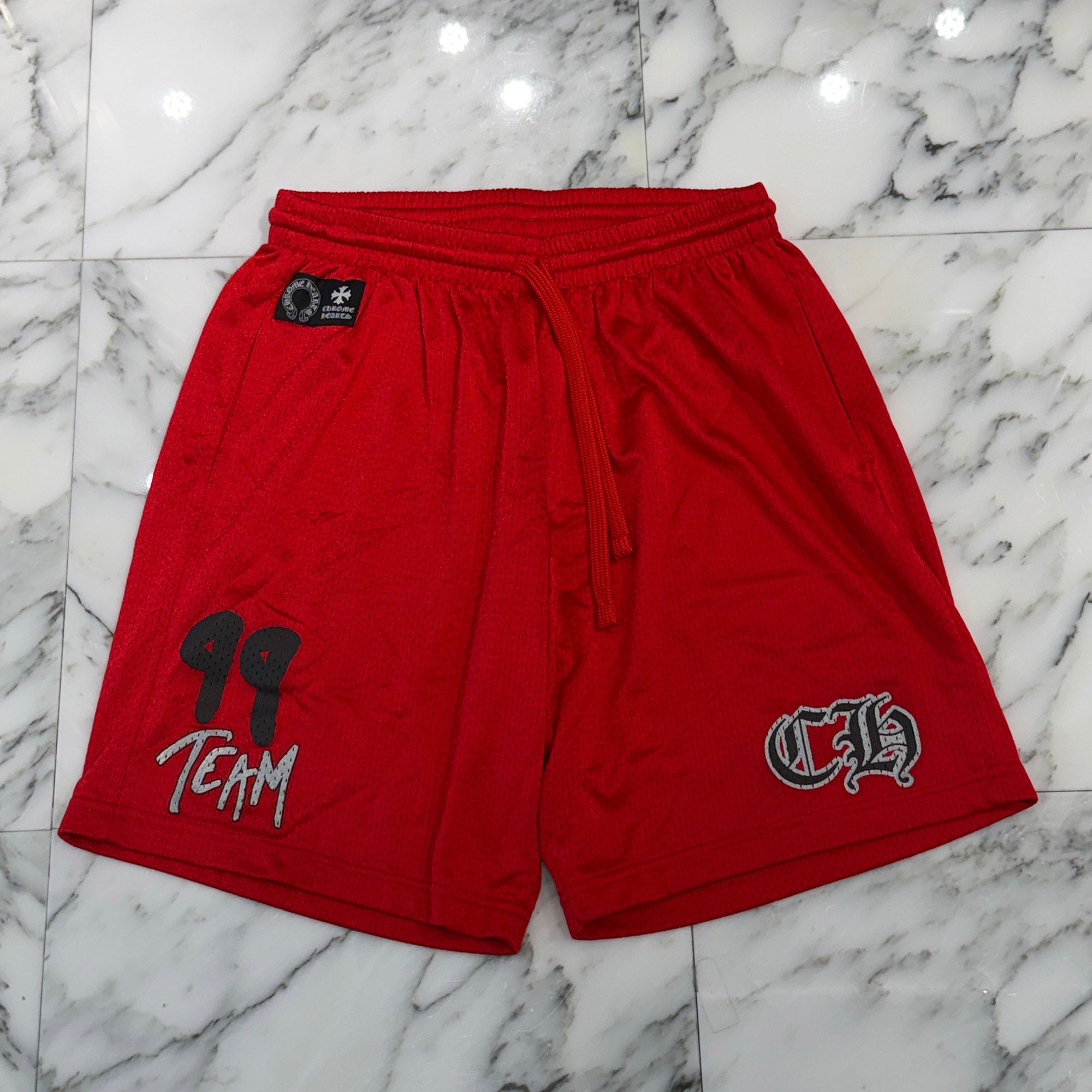 CHROME HEARTS × MATTY BOY "TEAM" Mesh Varsity Shorts Size M クロムハーツ × マッティボーイ チームメッシュバーシティ ショーツ サイズM