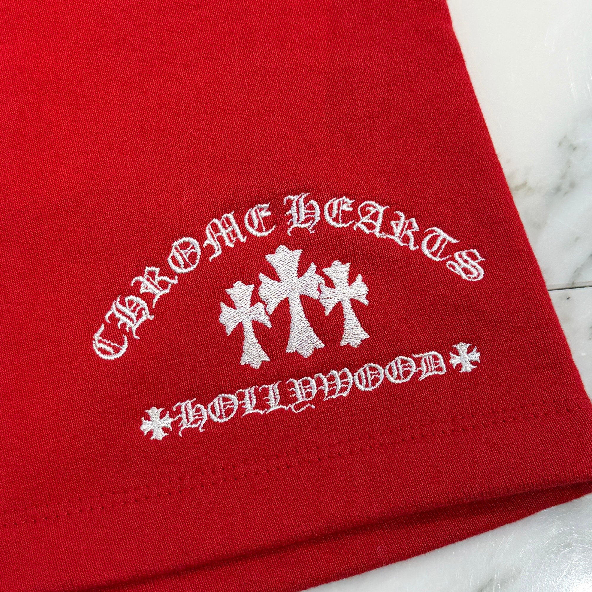 CHROME HEARTS Y NOT King Taco 3 Cemetery Cross Sweat Shorts Size M クロムハーツ ワイノット キングタコ 3セメタリークロス スウェットショーツ サイズM