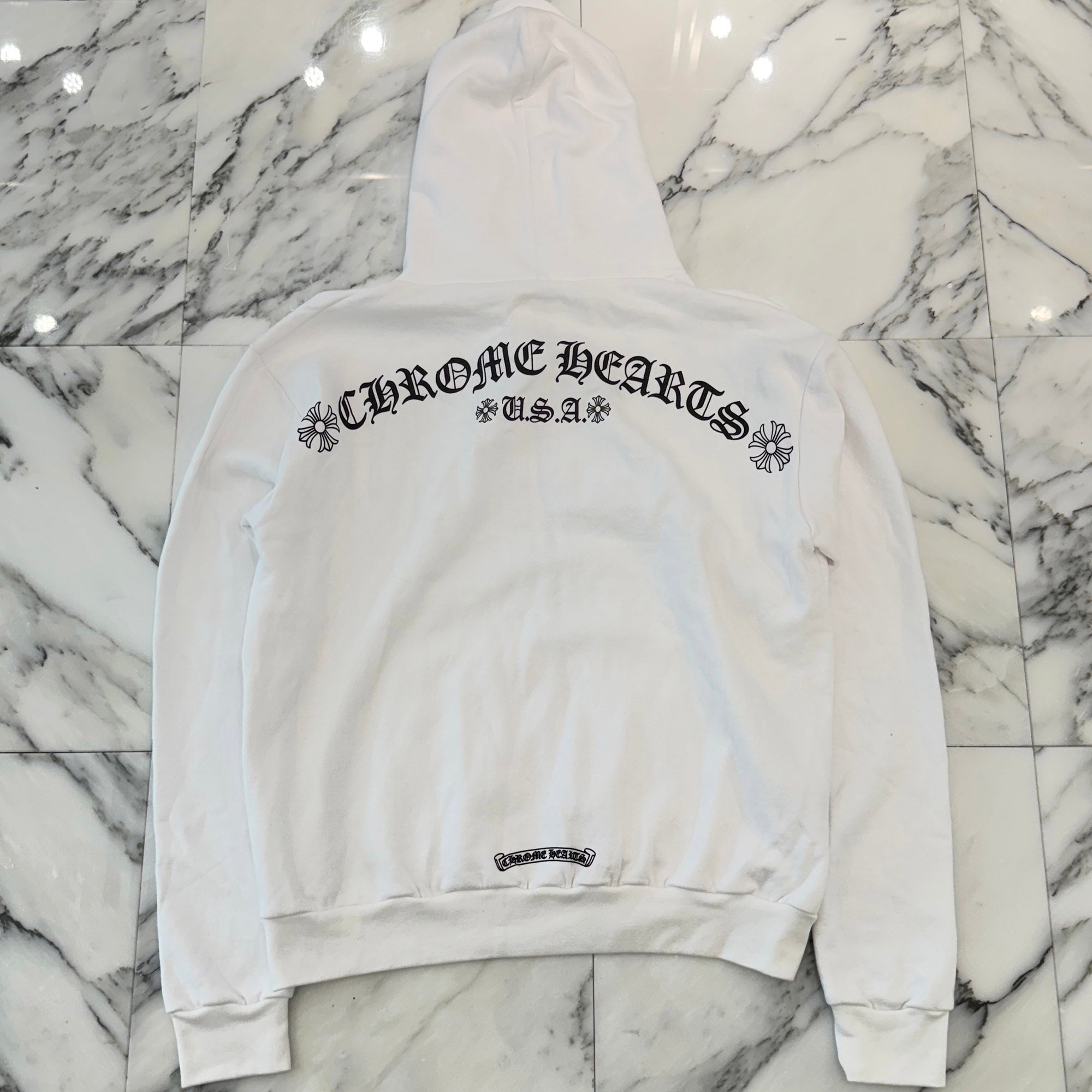 CHROME HEARTS Back Arch USA Logo Zip Up Hoodie Size S クロムハーツ バックアーチ USAロゴ ジップアップフーディー サイズS