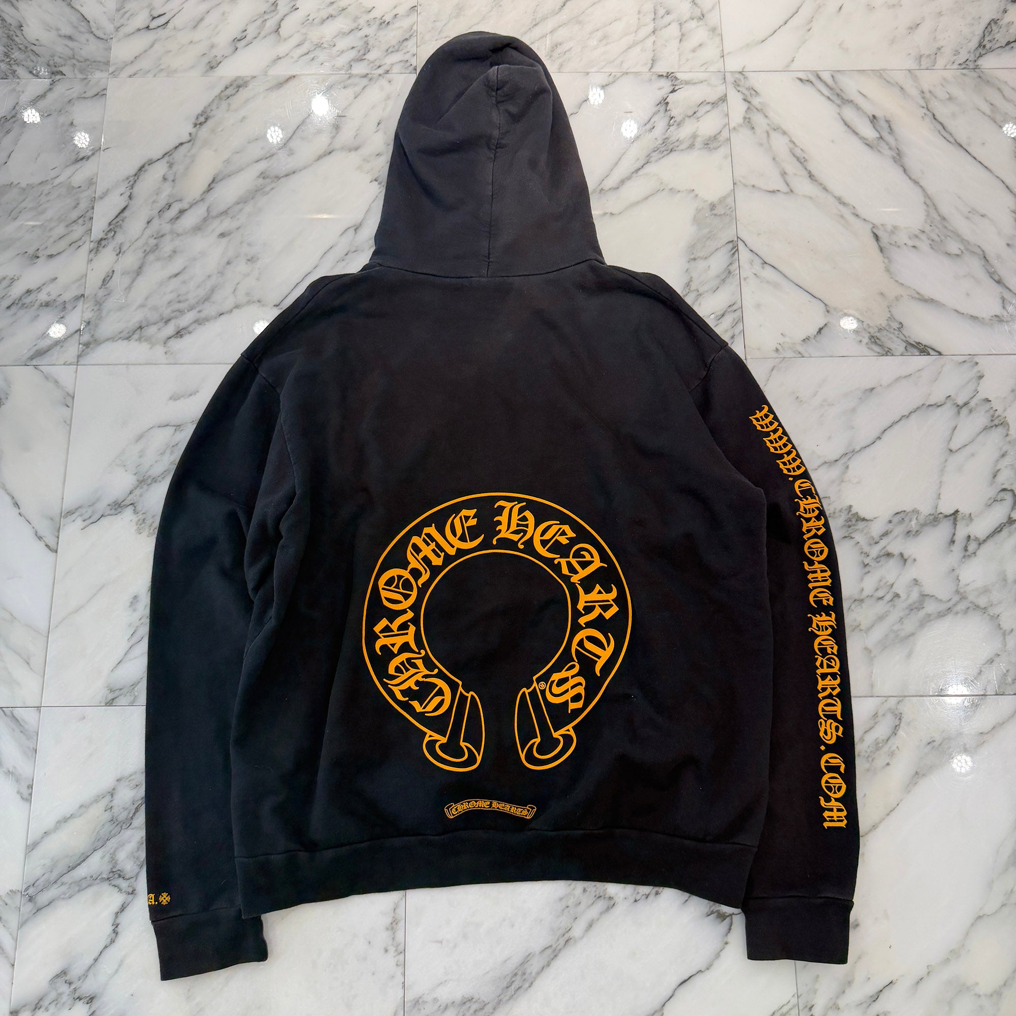 CHROME HEARTS Online Limited Horseshoe Side Logo Pullover Hoodie Size L クロムハーツ オンライン限定 ホースシューサイドロゴ プルオーバーフーディー サイズL