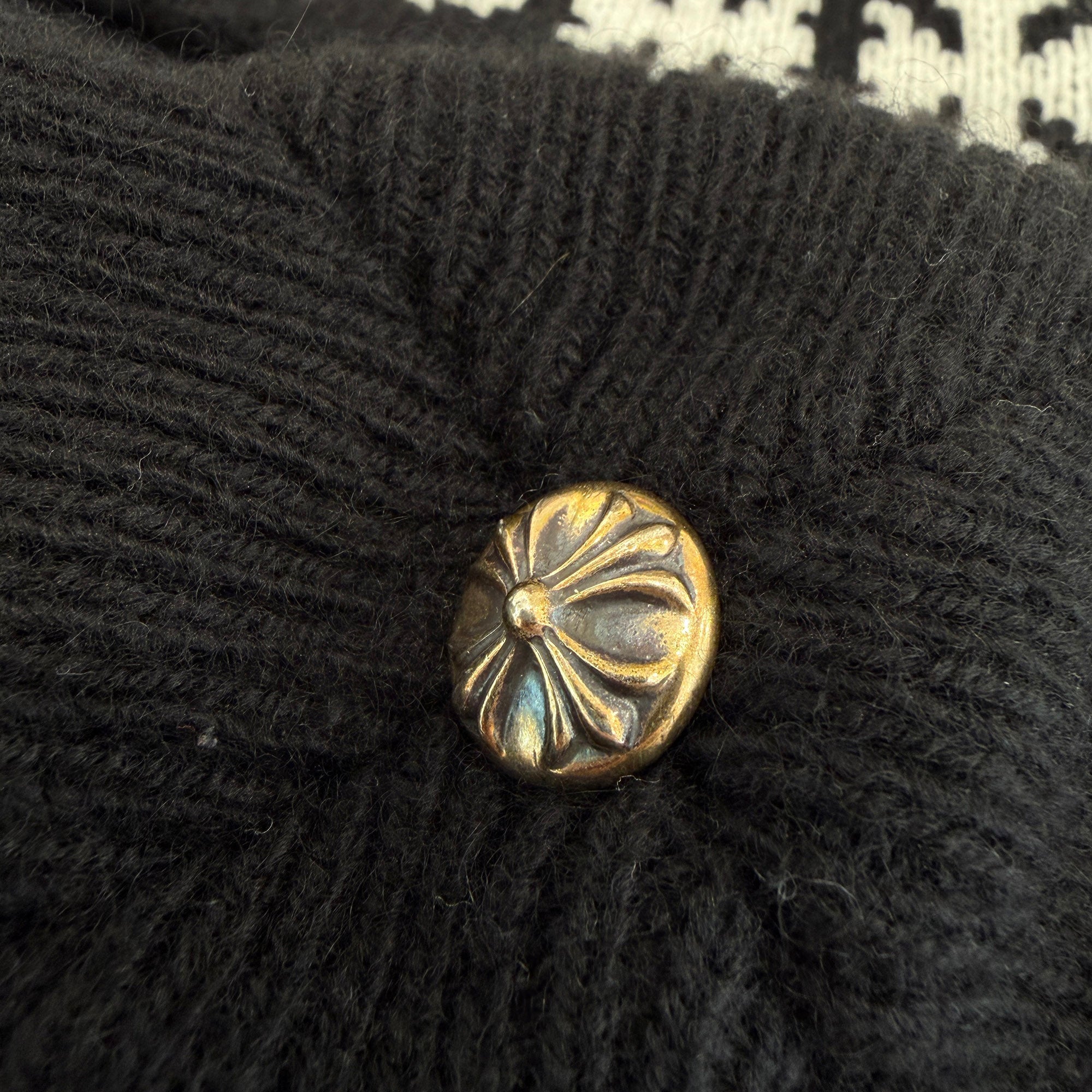 CHROME HEARTS BIG DADDY Cashmere Knit Beanie Size ONE SIZE (25cm) クロムハーツ ビッグダディ カシミヤ ニット ビーニー サイズONE SIZE (25cm)