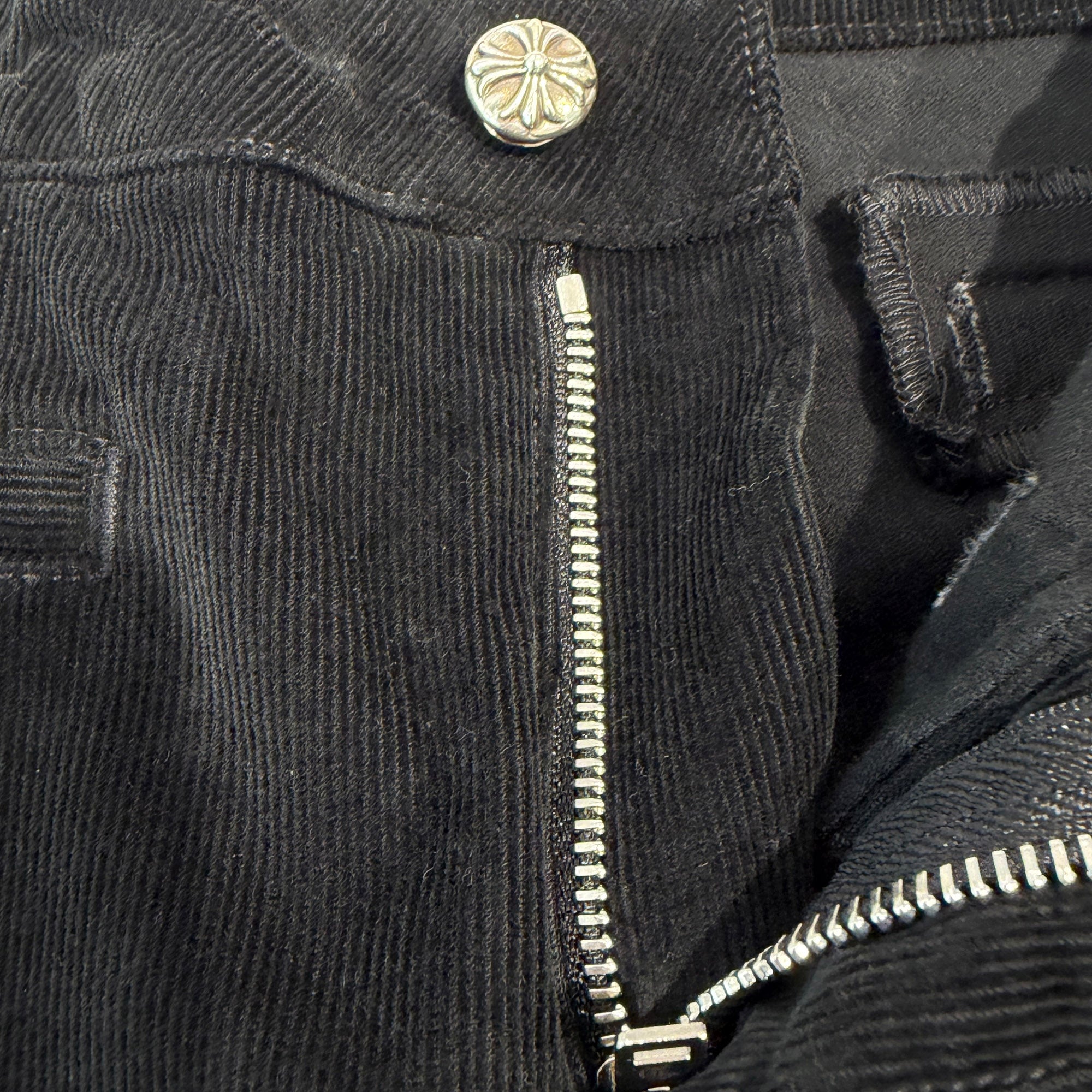 CHROME HEARTS Cross Ball Button Corduroy Flare Pants Size 28 クロムハーツ クロスボールボタン コーデュロイ フレアパンツ サイズ28