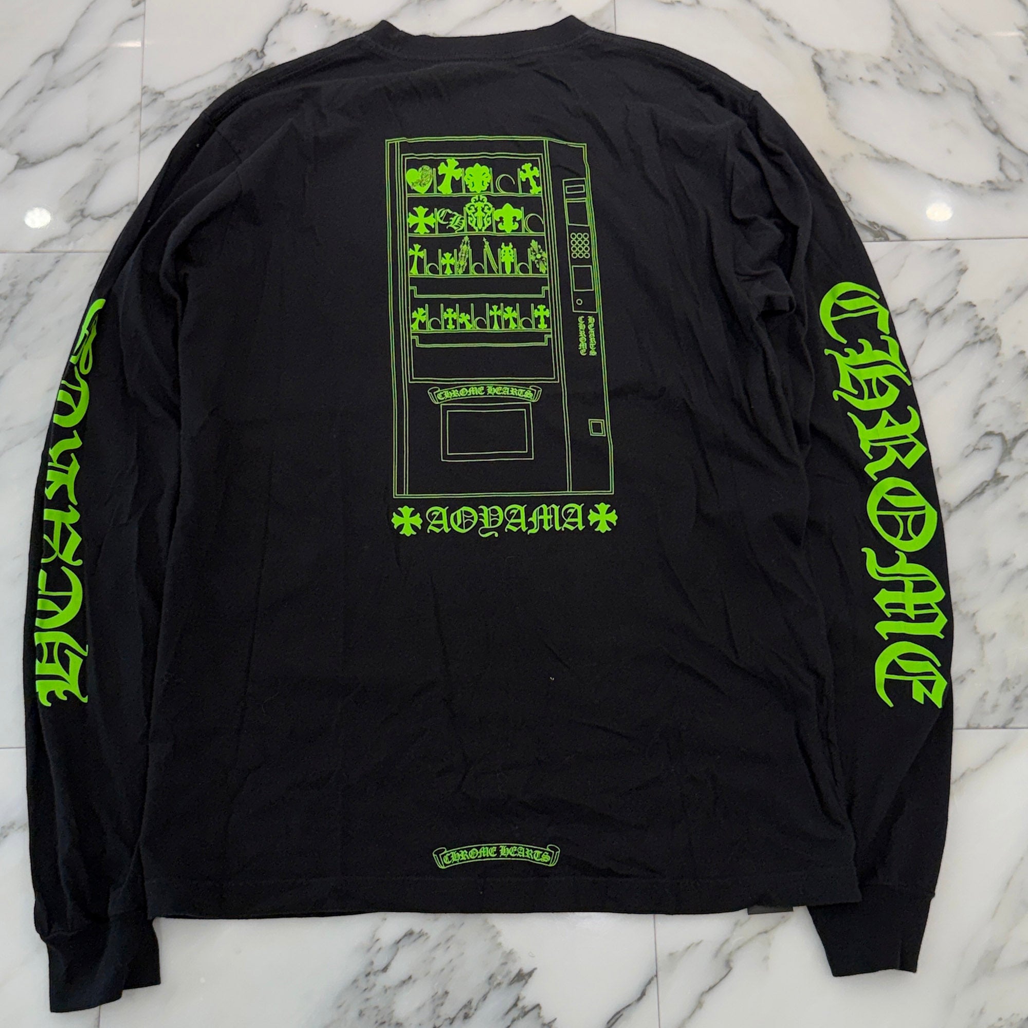 CHROME HEARTS TOKYO AOYAMA Limited Vending Machine Long Sleeve Tee Size L クロムハーツ 東京青山限定 自動販売機モチーフ ロングスリーブTシャツ サイズL
