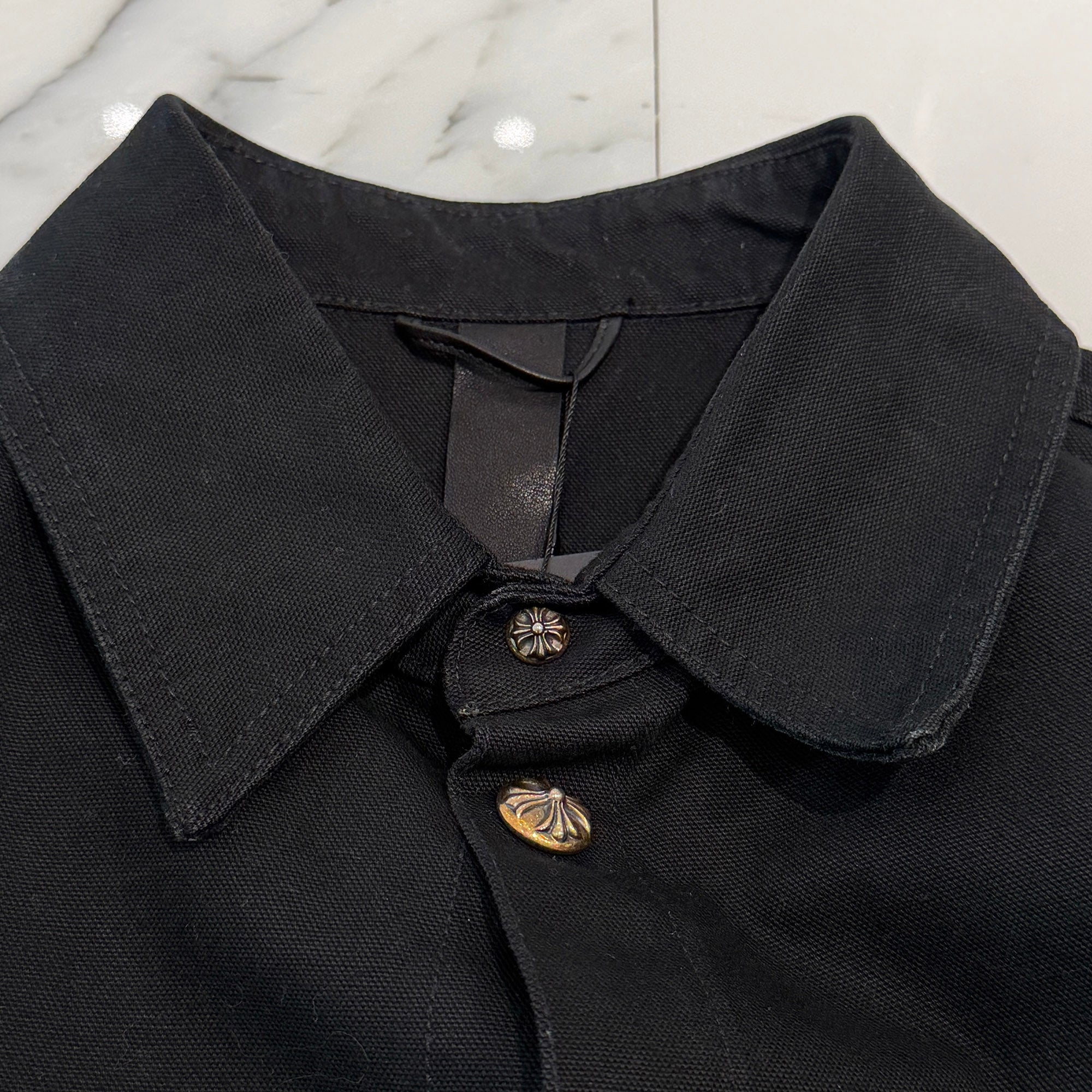 CHROME HEARTS Y NOT Work Dog Denim Shirt Jacket Size L クロムハーツ ワークドッグ デニムシャツジャケット サイズL
