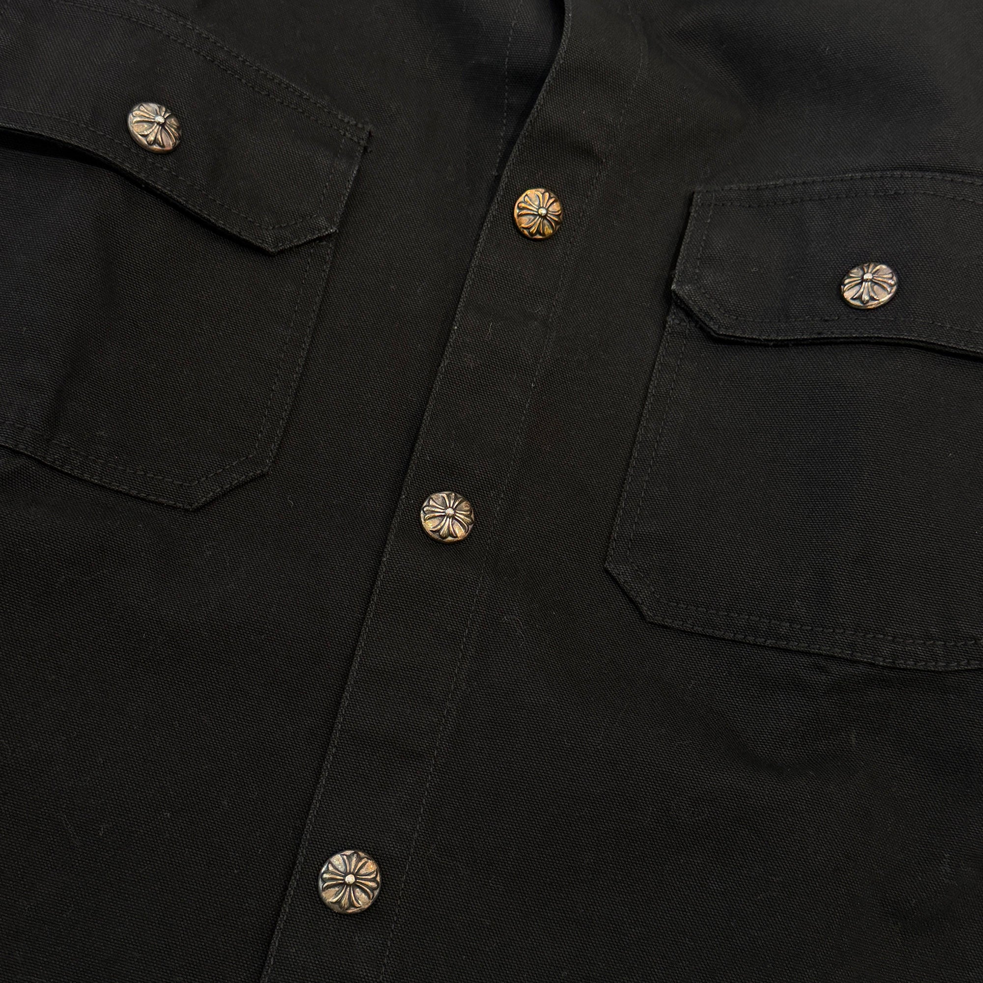 CHROME HEARTS Y NOT Work Dog Denim Shirt Jacket Size L クロムハーツ ワークドッグ デニムシャツジャケット サイズL