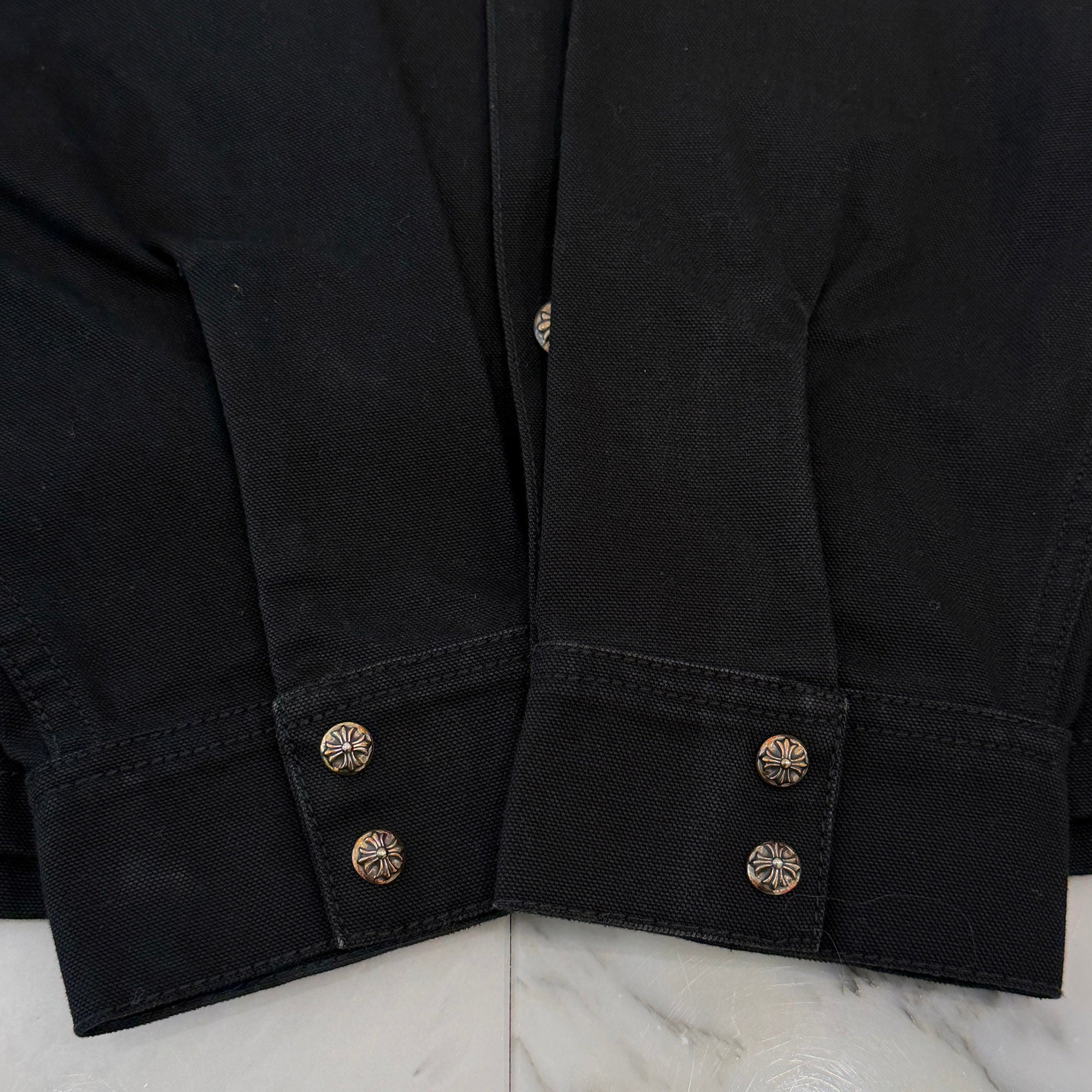 CHROME HEARTS Y NOT Work Dog Denim Shirt Jacket Size L クロムハーツ ワークドッグ デニムシャツジャケット サイズL