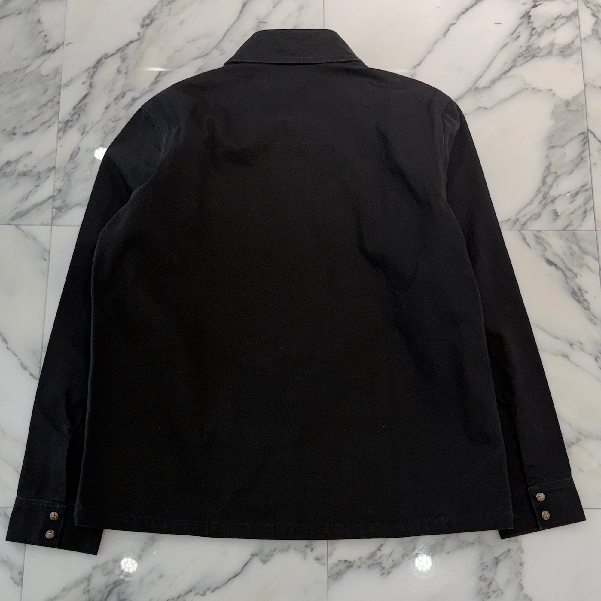 CHROME HEARTS Y NOT Work Dog Denim Shirt Jacket Size L クロムハーツ ワークドッグ デニムシャツジャケット サイズL