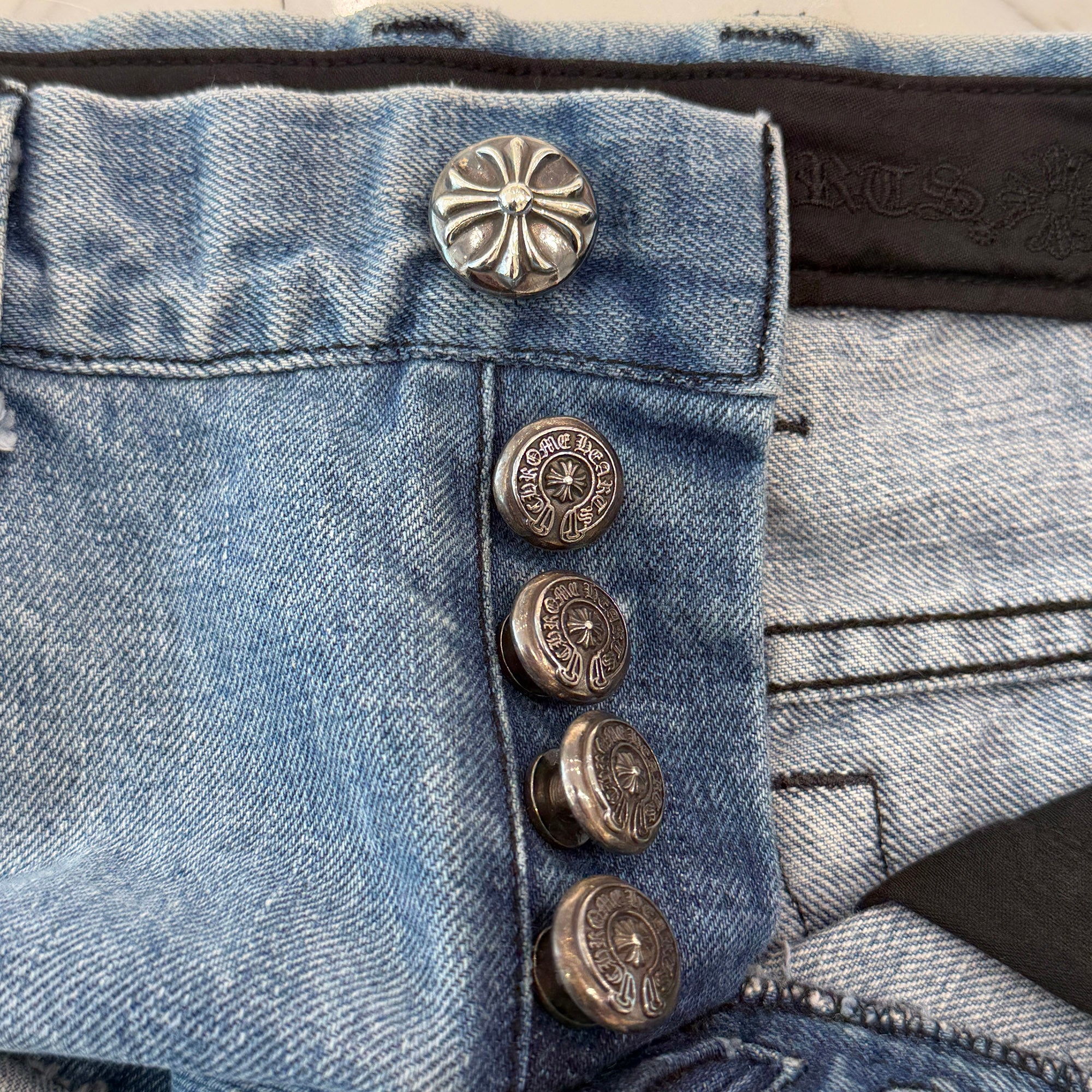 CHROME HEARTS Pocket Lined Denim Short Pants Size 25 クロムハーツ ポケットライニング デニムショートパンツ サイズ25