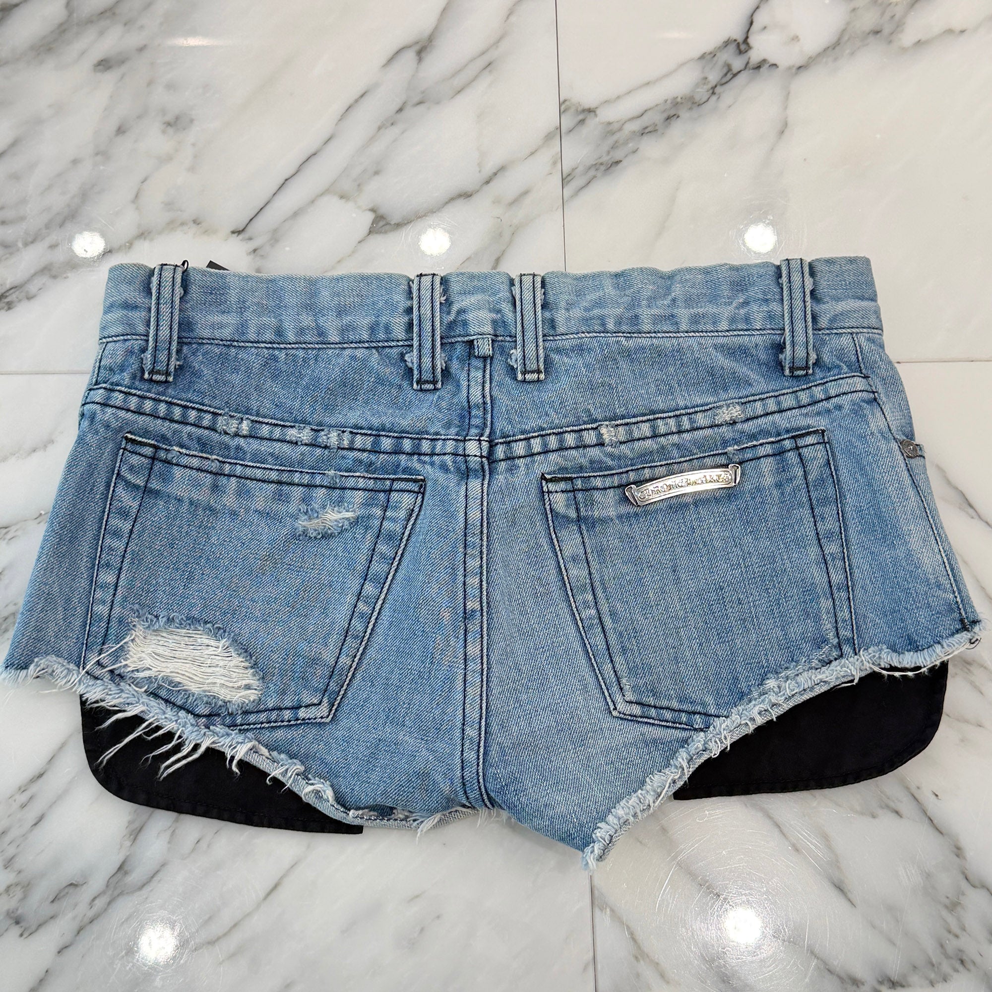 CHROME HEARTS Pocket Lined Denim Short Pants Size 25 クロムハーツ ポケットライニング デニムショートパンツ サイズ25