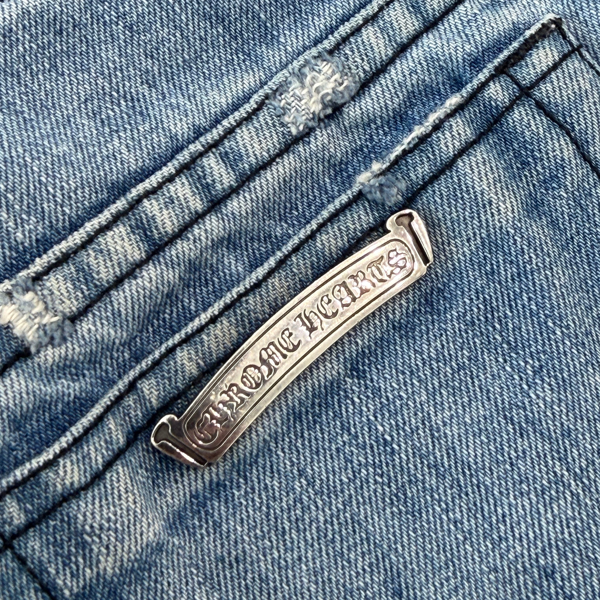 CHROME HEARTS Pocket Lined Denim Short Pants Size 25 クロムハーツ ポケットライニング デニムショートパンツ サイズ25