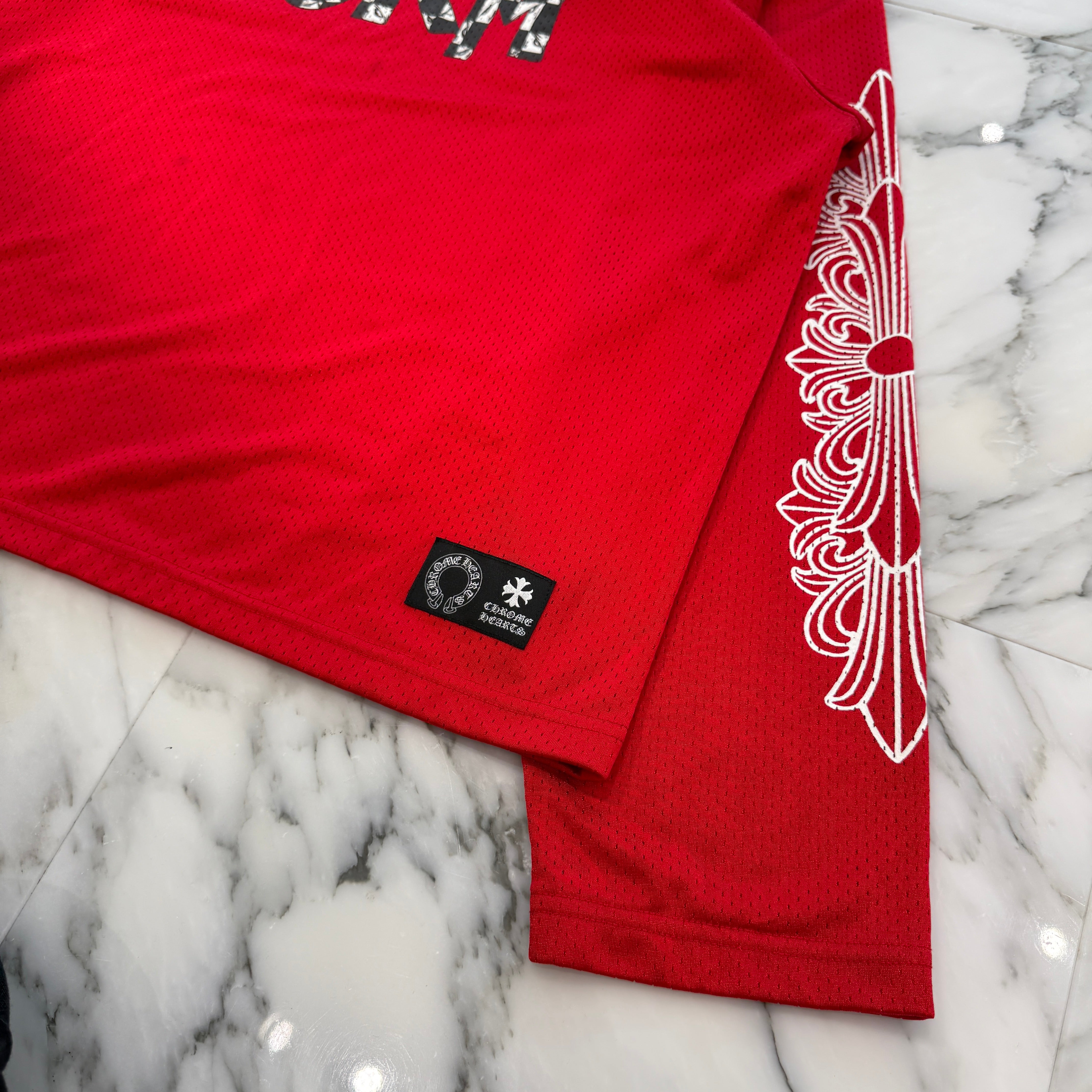 CHROME HEARTS × MATTY BOY "TEAM" Mesh Warm Up Jersey Size L クロムハーツ × マッティボーイ "チーム" メッシュウォームアップジャージー サイズL