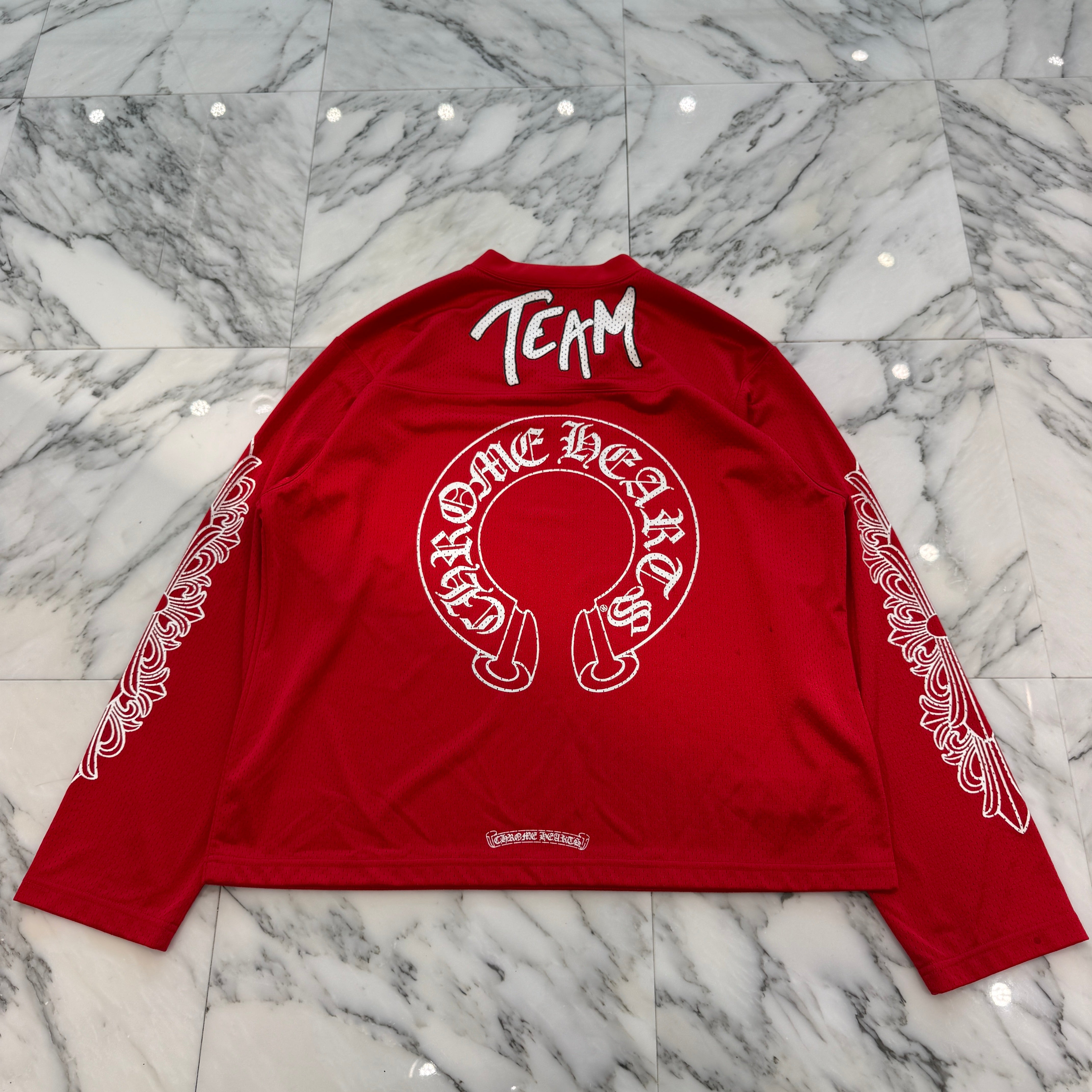 CHROME HEARTS × MATTY BOY "TEAM" Mesh Warm Up Jersey Size L クロムハーツ × マッティボーイ "チーム" メッシュウォームアップジャージー サイズL