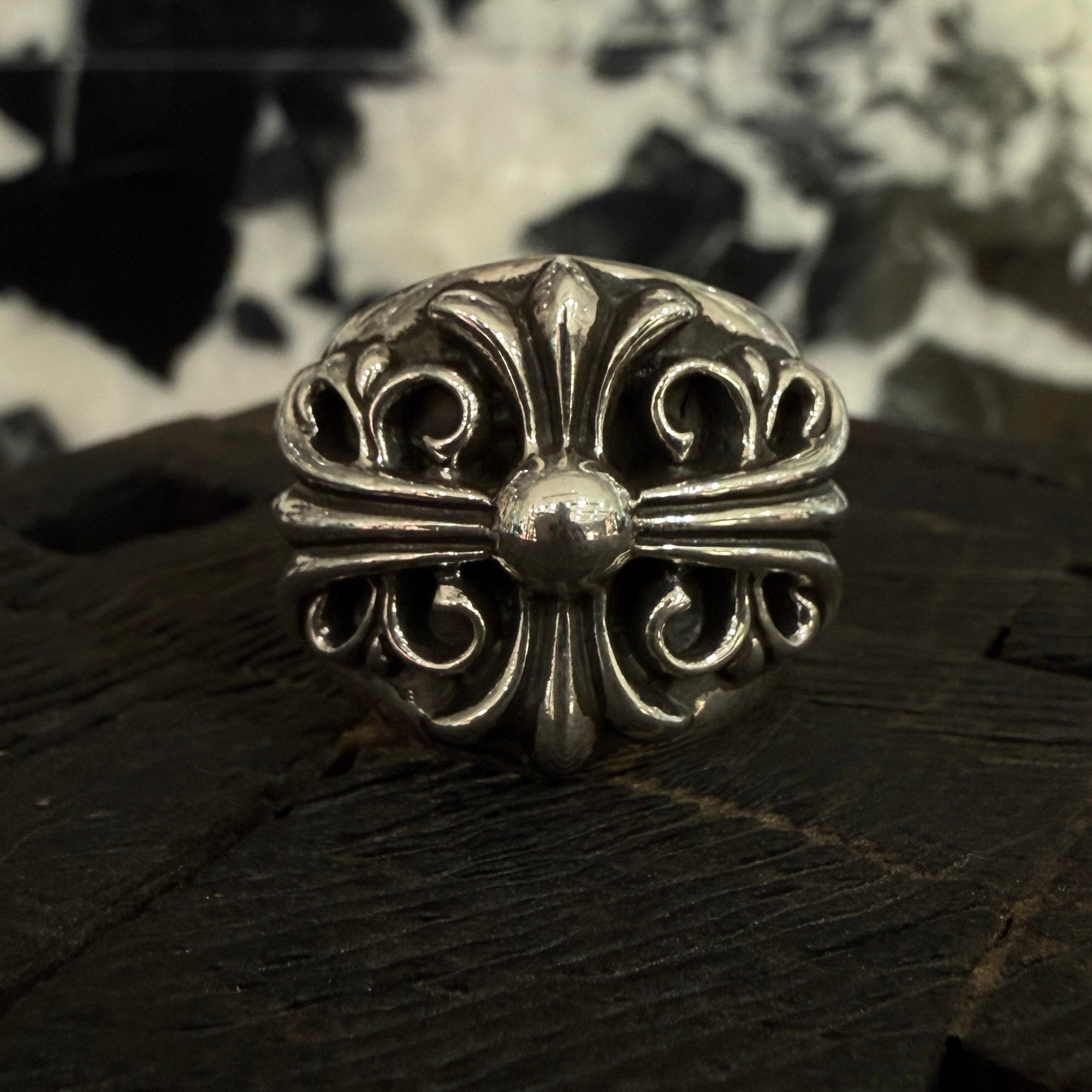 ま*ろ様 Chrome Hearts リング 18.5号 keeper ring CHROME HEARTS KEEPER RING Size 19.5号 クロムハーツ キーパーリング