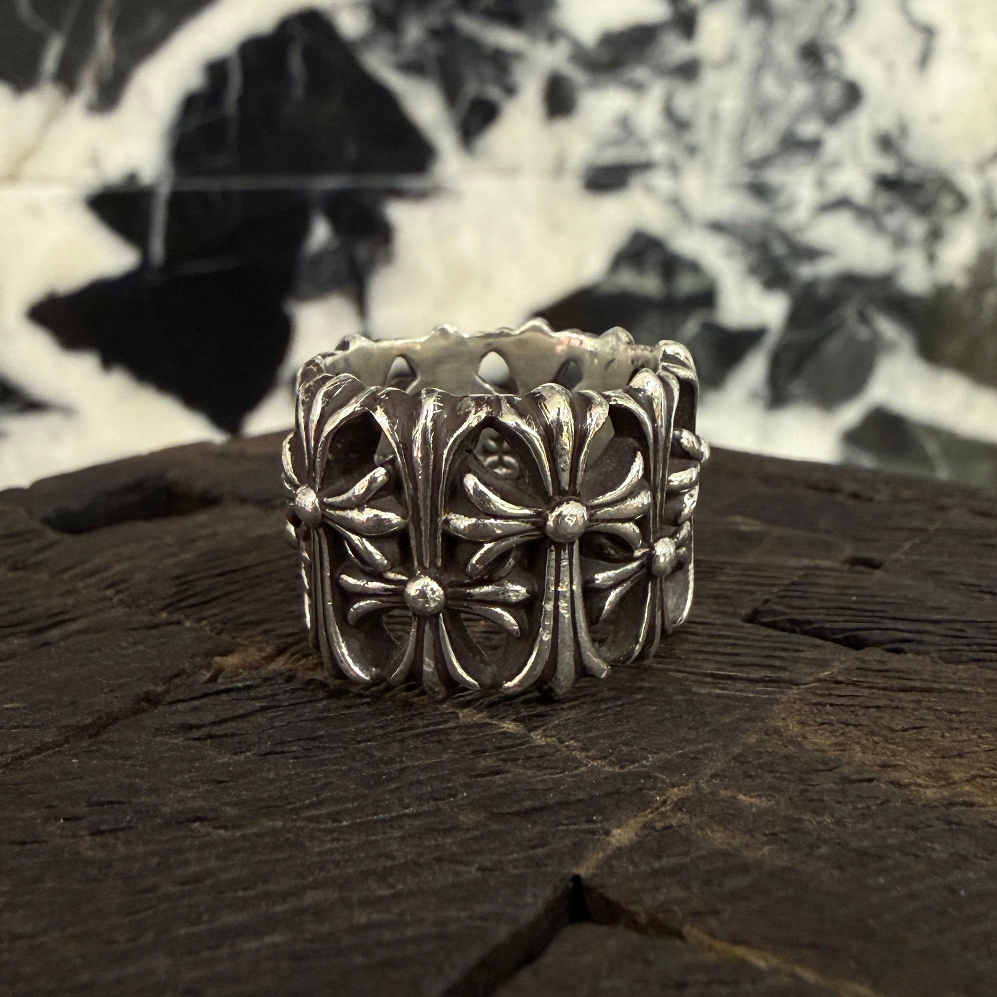 CHROME HEARTS Cemetery Cross Ring Size 14号 クロムハーツ セメタリークロスリング サイズ14号