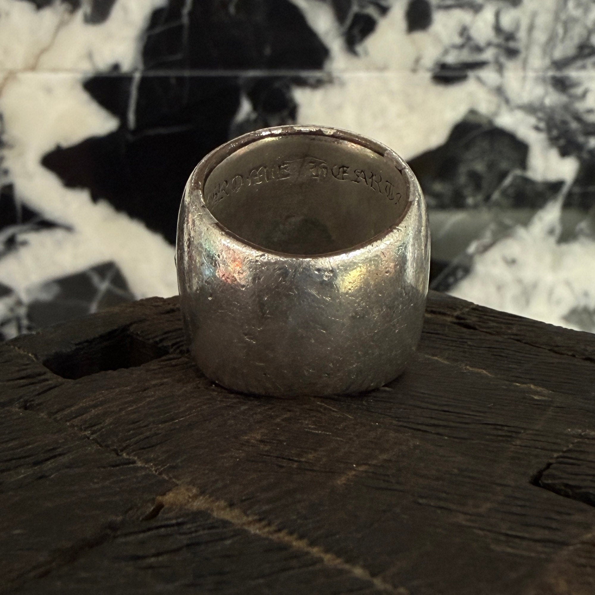 CHROME HEARTS Classic Oval Cross Ring Size 18.5号 クロムハーツ クラシック オーバルクロス リング サイズ18.5号